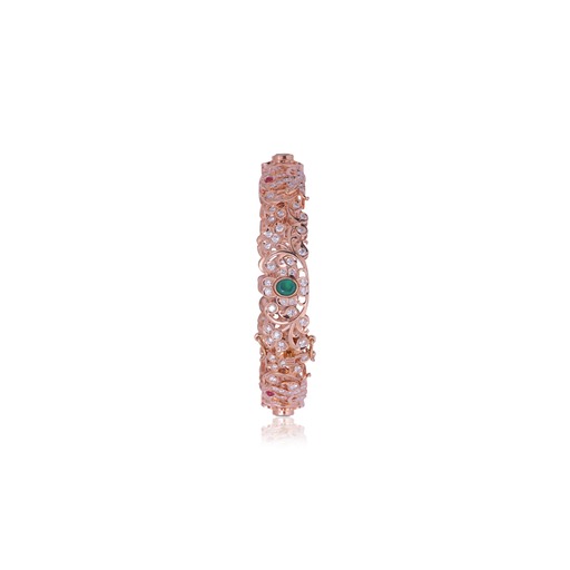Nature Inspired with stone studded Diamond Bangles Nature Inspired with stone studded Diamond Bangles
