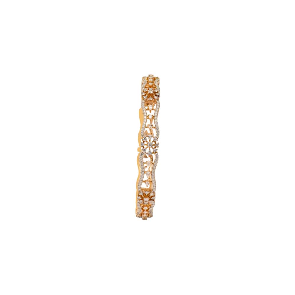 Elementary Diamond Bangle