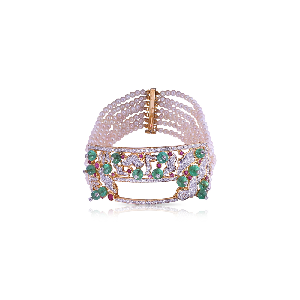 Quirky Emerald Ruby Bangle Quirky Emerald Ruby Bangle