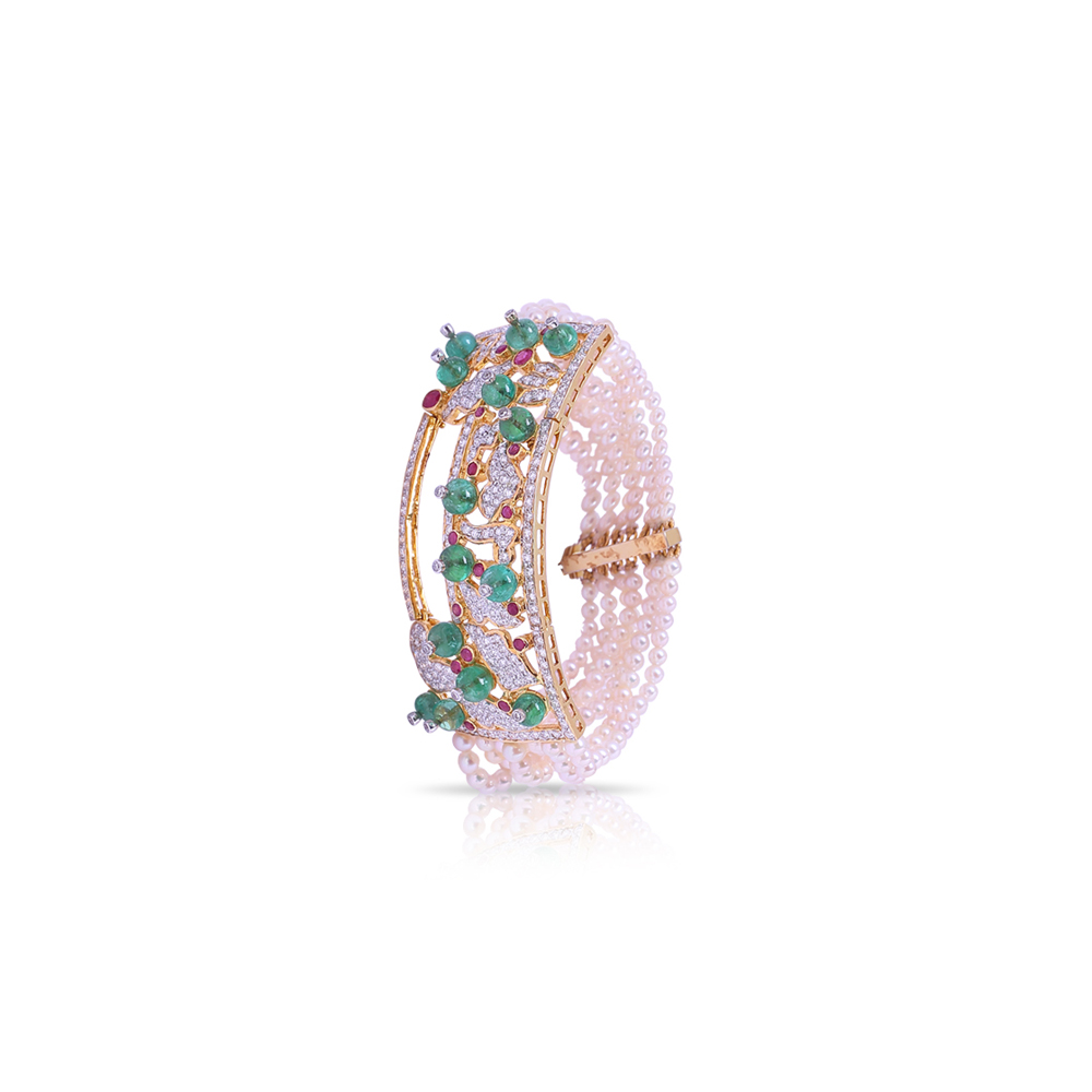 Quirky Emerald Ruby Bangle Quirky Emerald Ruby Bangle
