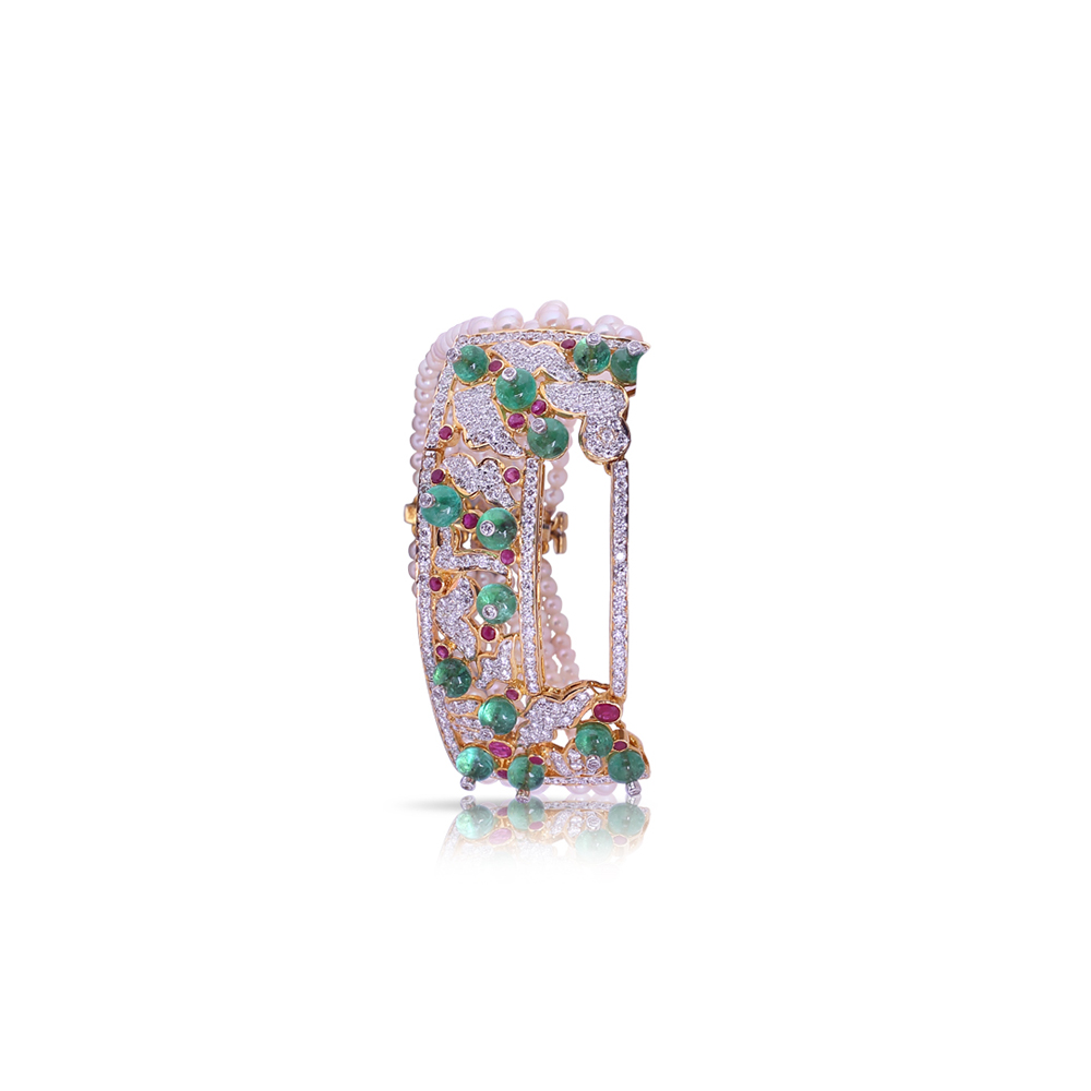 Quirky Emerald Ruby Bangle Quirky Emerald Ruby Bangle