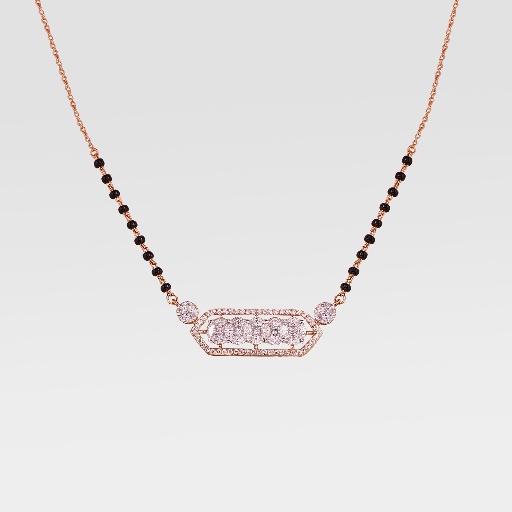 Rectangle Solitairelook Diamond Pendant Rectangle Solitairelook Diamond Pendant