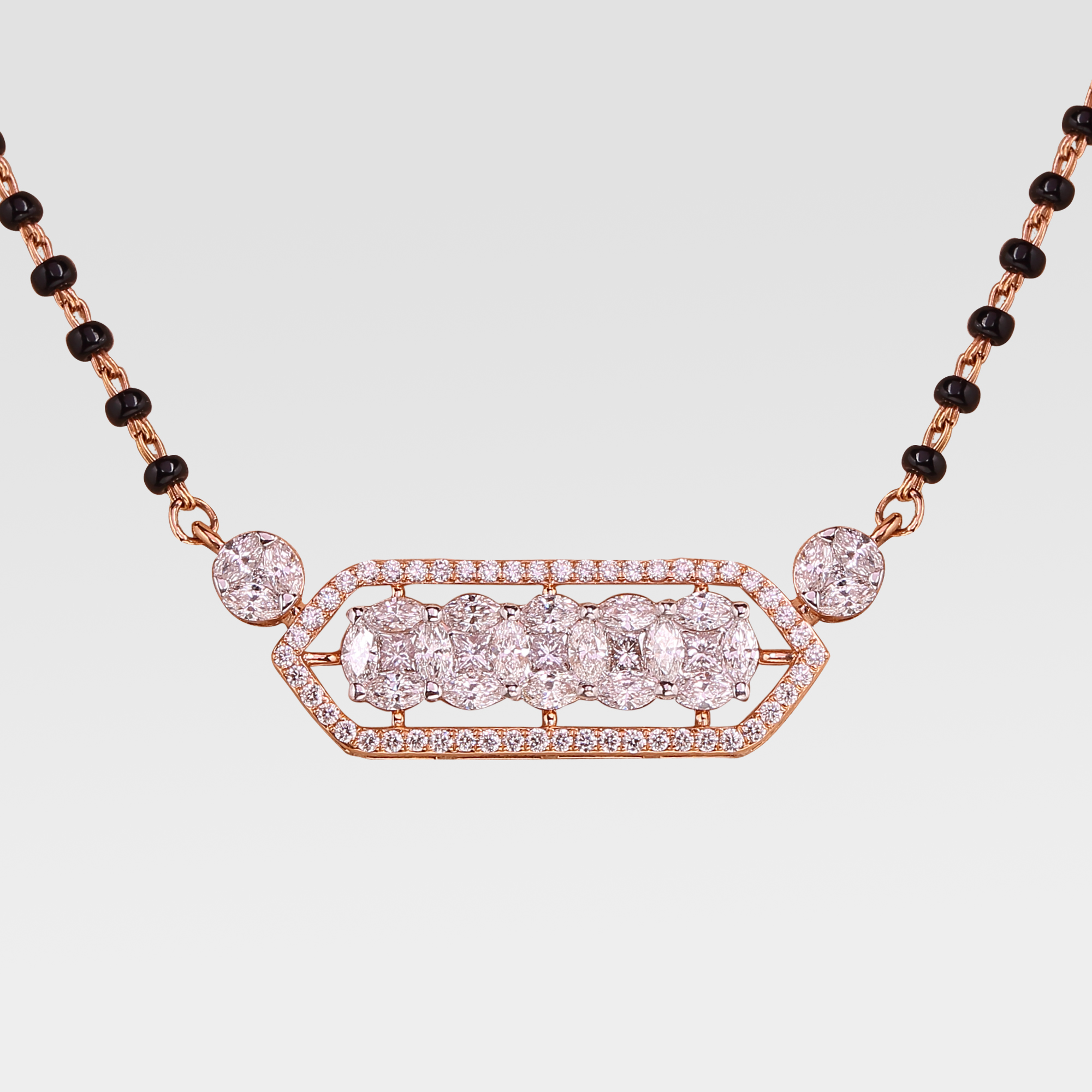 Rectangle Solitairelook Diamond Pendant Rectangle Solitairelook Diamond Pendant