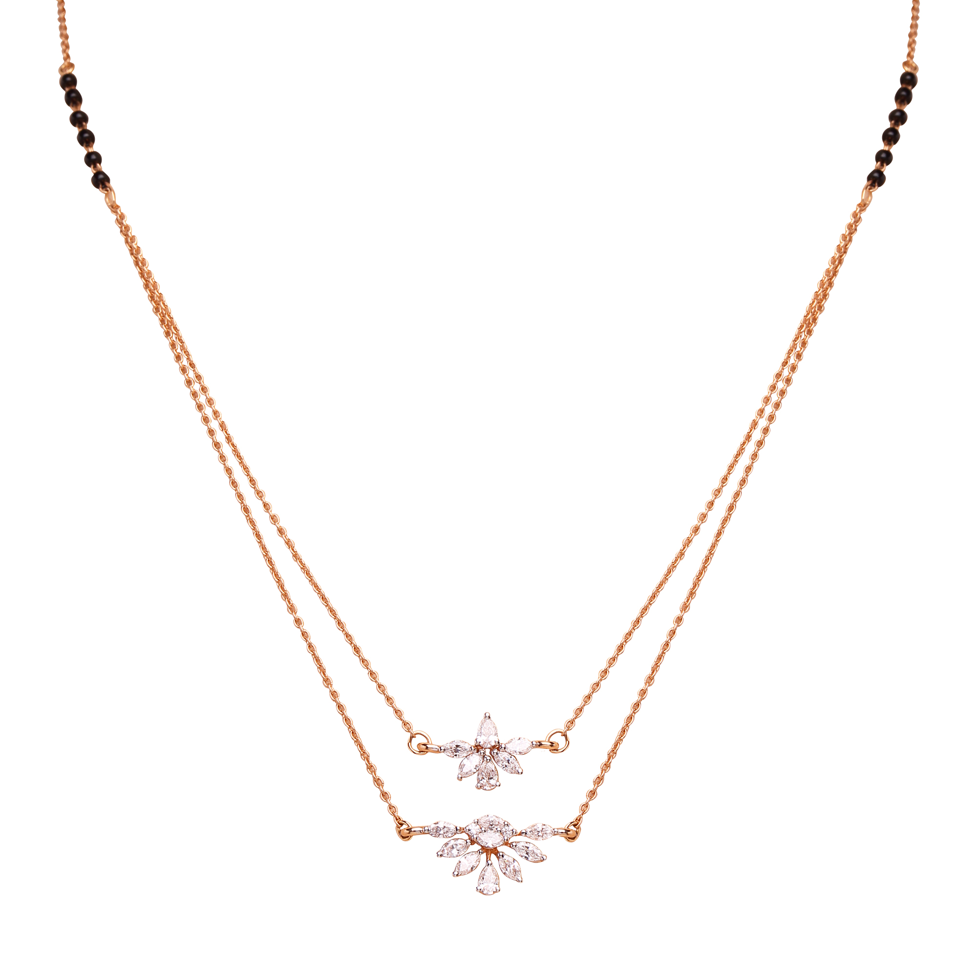 Layered Diamond Pendants Layered Diamond Pendants