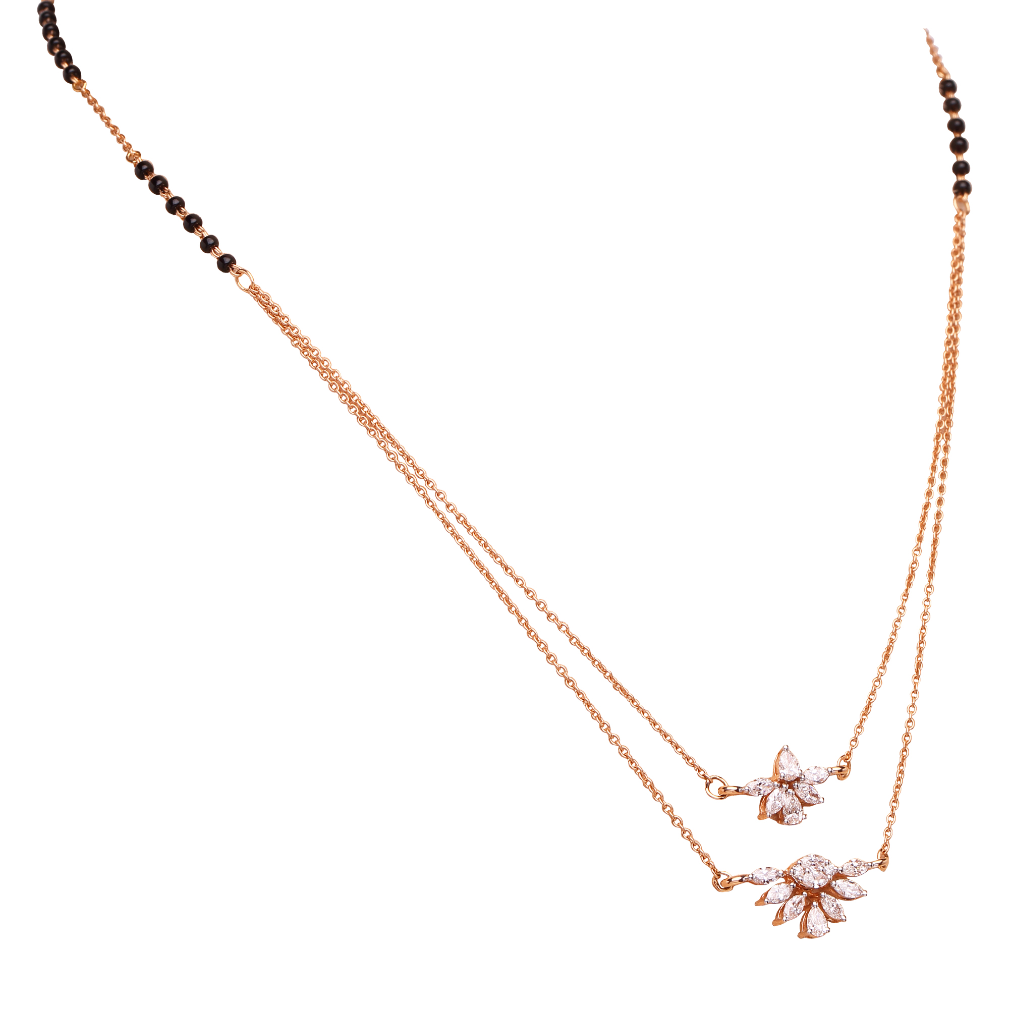 Layered Diamond Pendants Layered Diamond Pendants