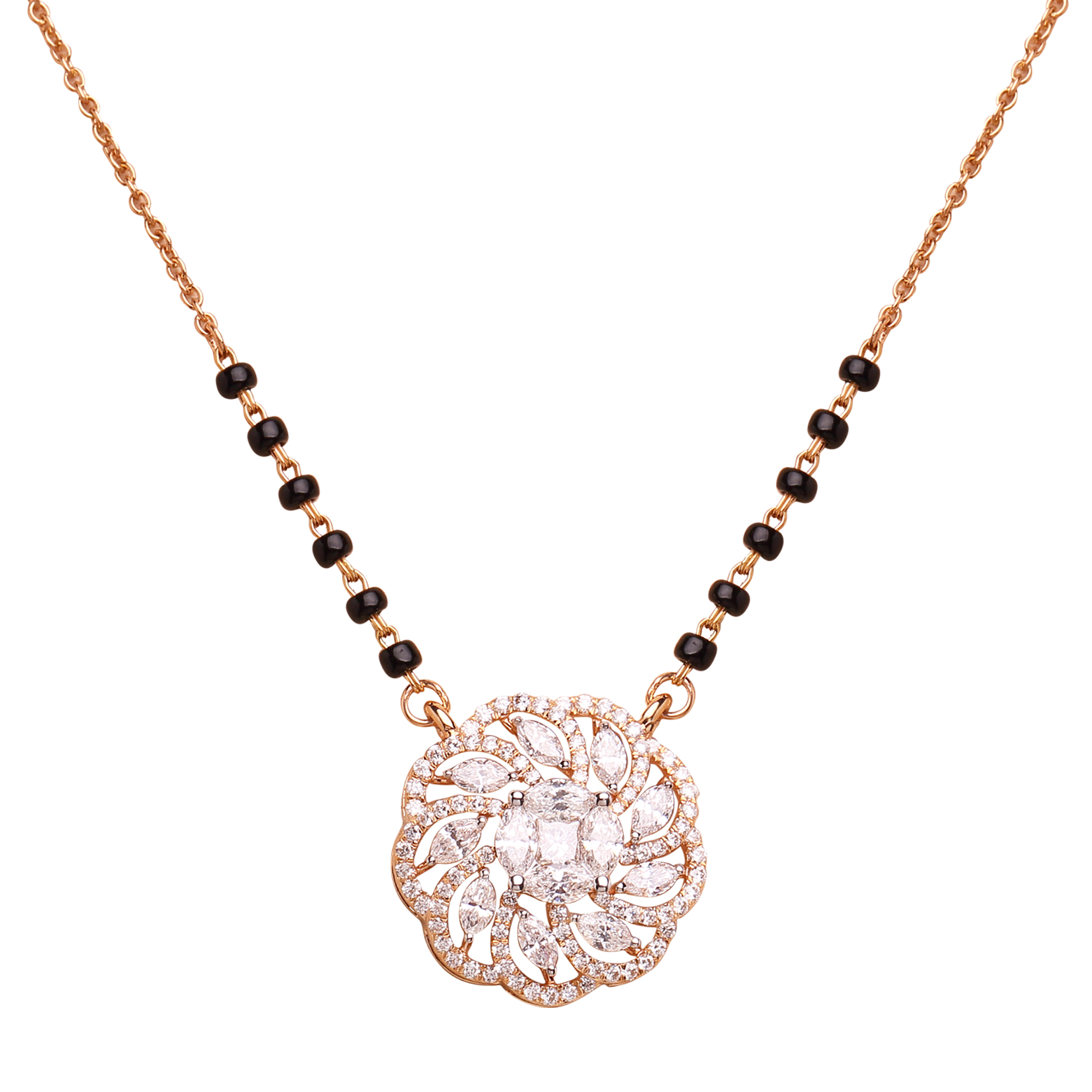 Moon shaped Diamond Pendant Moon shaped Diamond Pendant