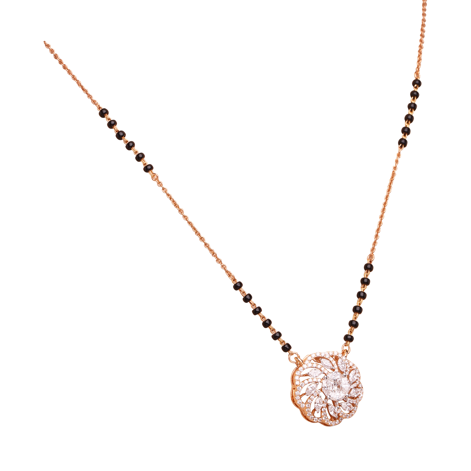 Moon shaped Diamond Pendant Moon shaped Diamond Pendant