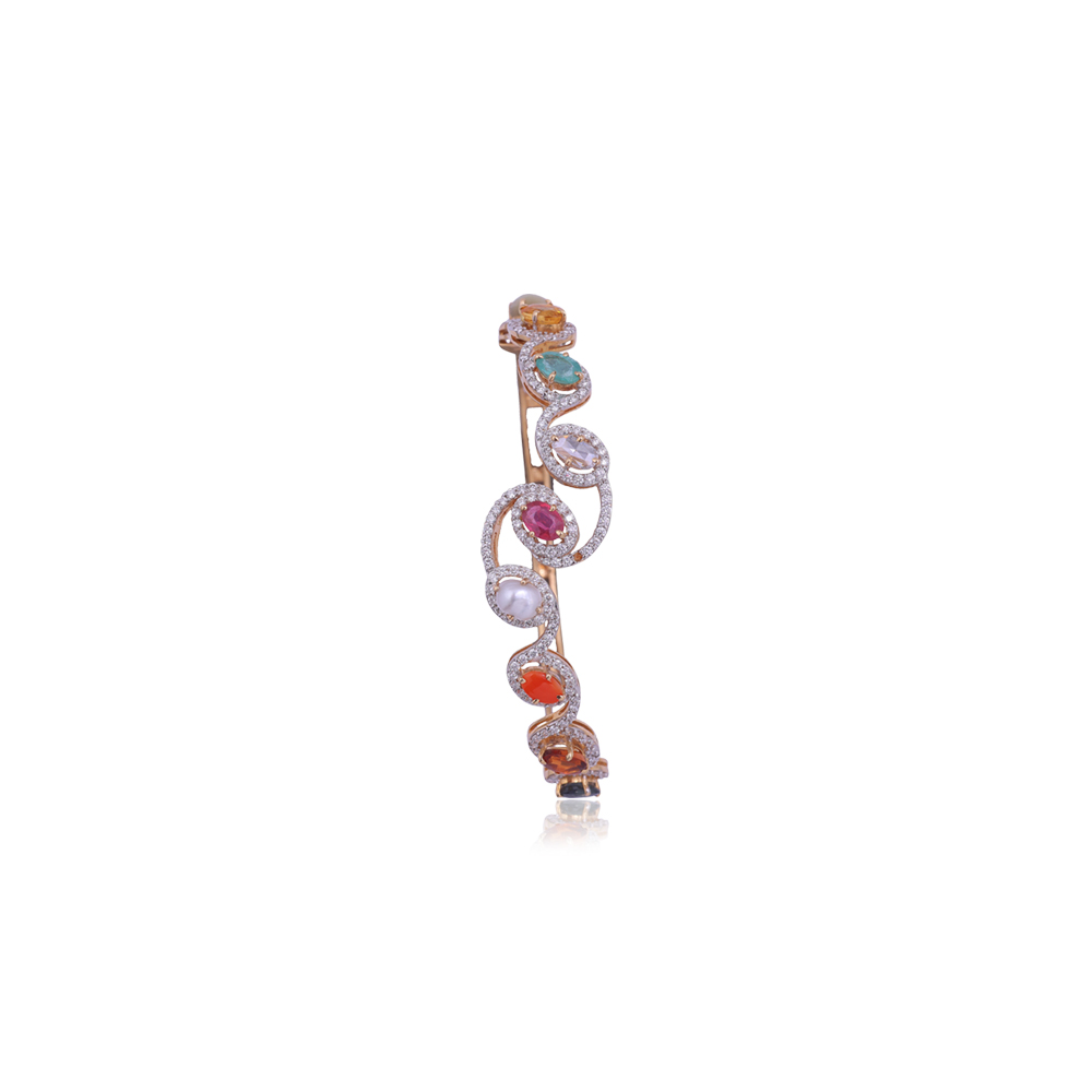Fancy Navratan Diamond Bracelet Fancy Navratan Diamond Bracelet