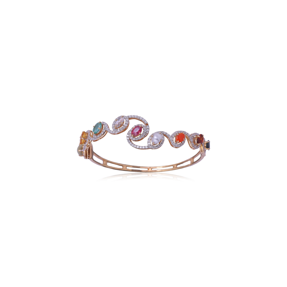 Fancy Navratan Diamond Bracelet Fancy Navratan Diamond Bracelet