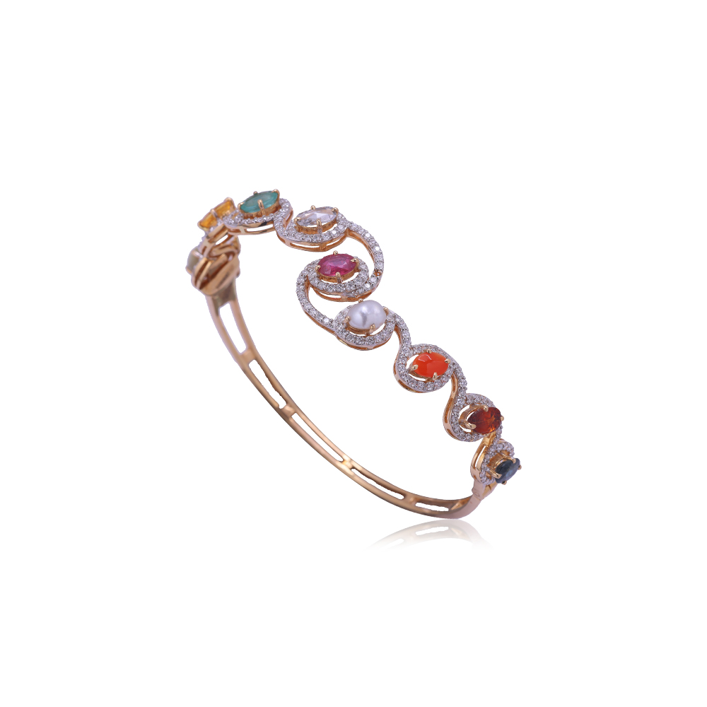 Fancy Navratan Diamond Bracelet Fancy Navratan Diamond Bracelet