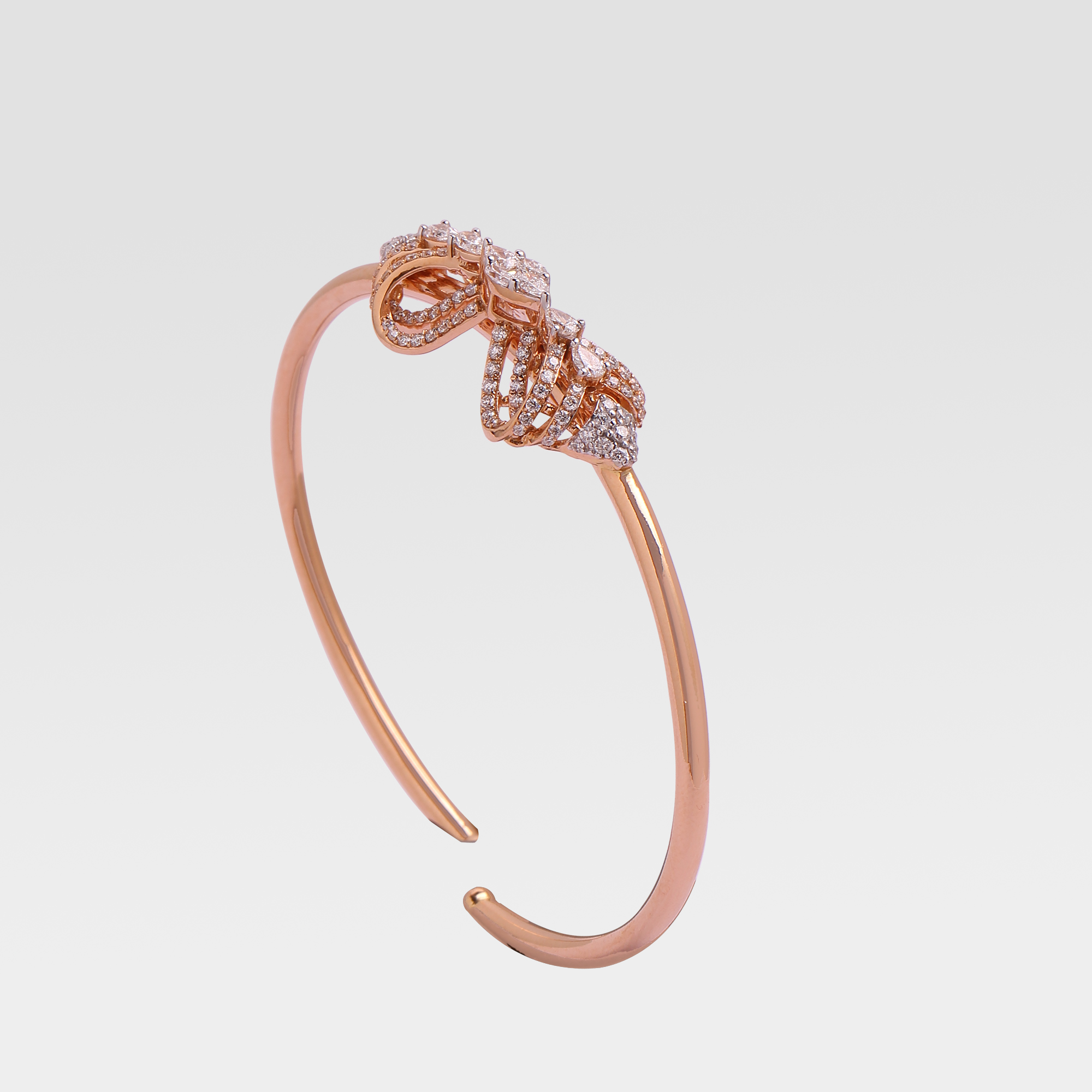 The Curved Layers Diamond Bracelet The Curved Layers Diamond Bracelet