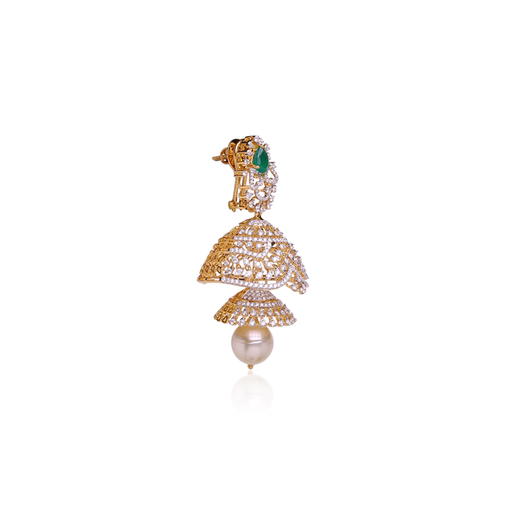 Double Layered Jhumkas Double Layered Jhumkas