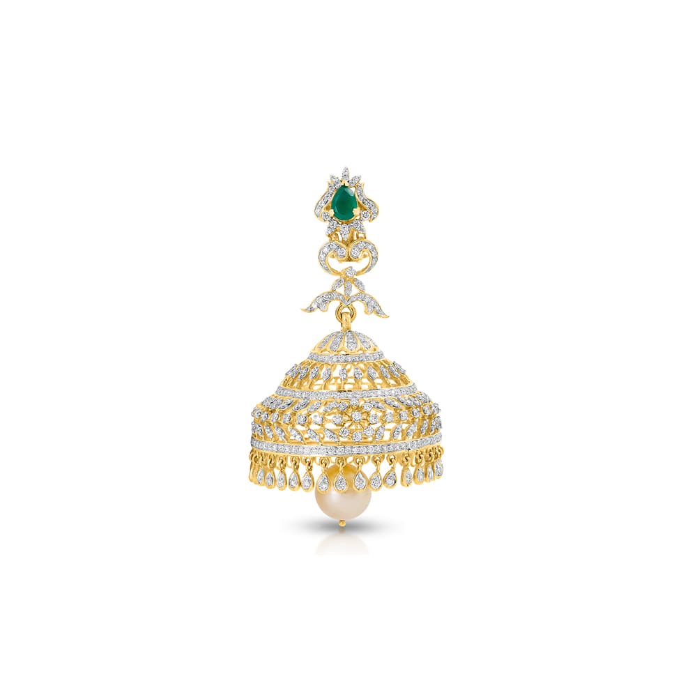 Magnificent Diamond Jhumkas Magnificent Diamond Jhumkas