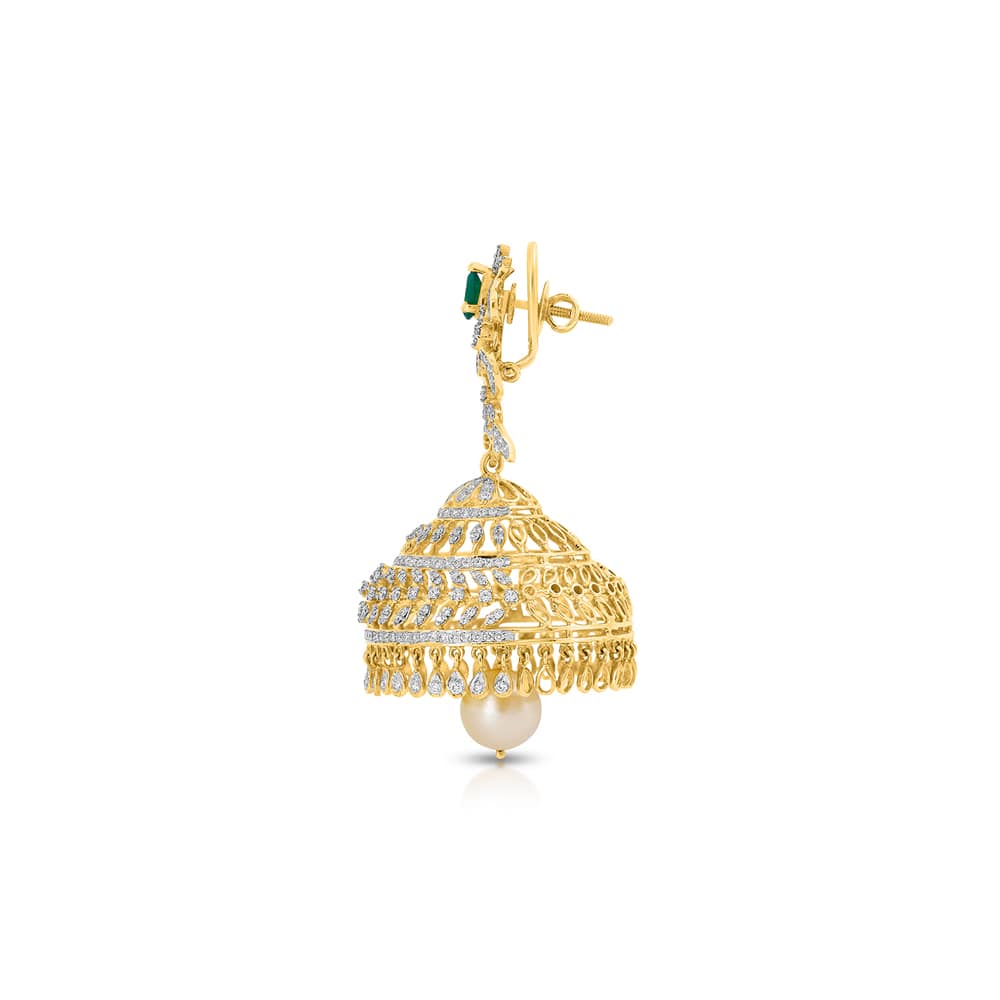 Magnificent Diamond Jhumkas Magnificent Diamond Jhumkas