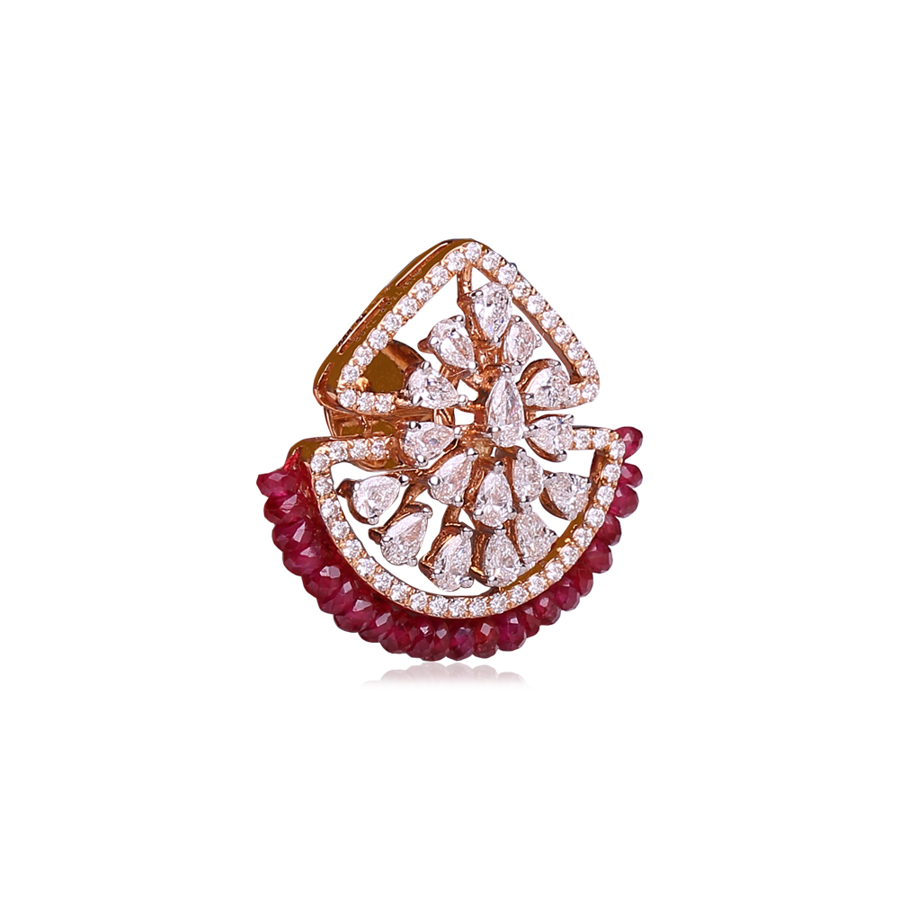 Ruby Diamond Studs Ruby Diamond Studs