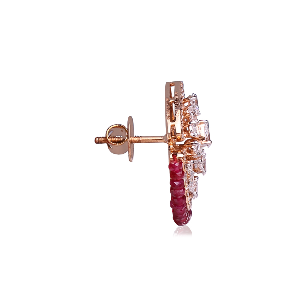 Ruby Diamond Studs Ruby Diamond Studs
