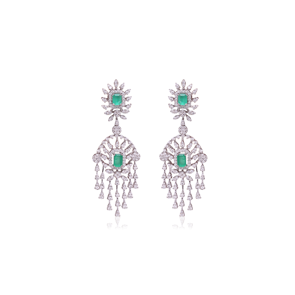 Dangling Diamond Earrings Dangling Diamond Earrings