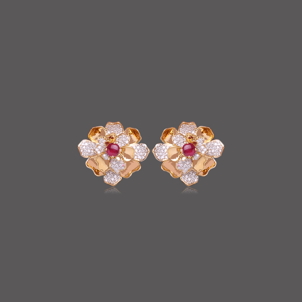 Eccentric Floral Ruby Tops Eccentric Floral Ruby Tops