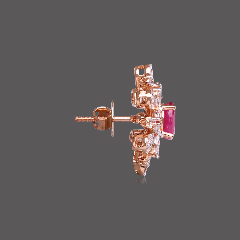 Glorious Ruby Studded Diamond Tops Glorious Ruby Studded Diamond Tops