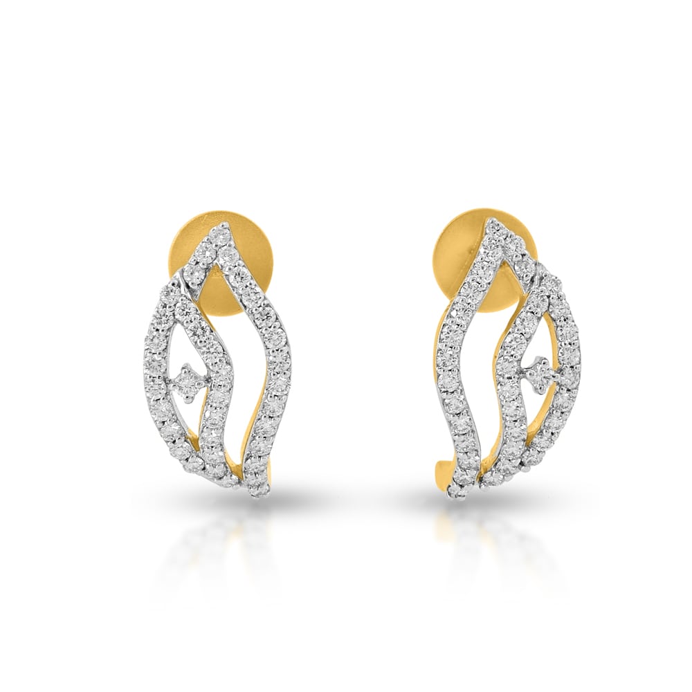 Leaflet Diamond Studs