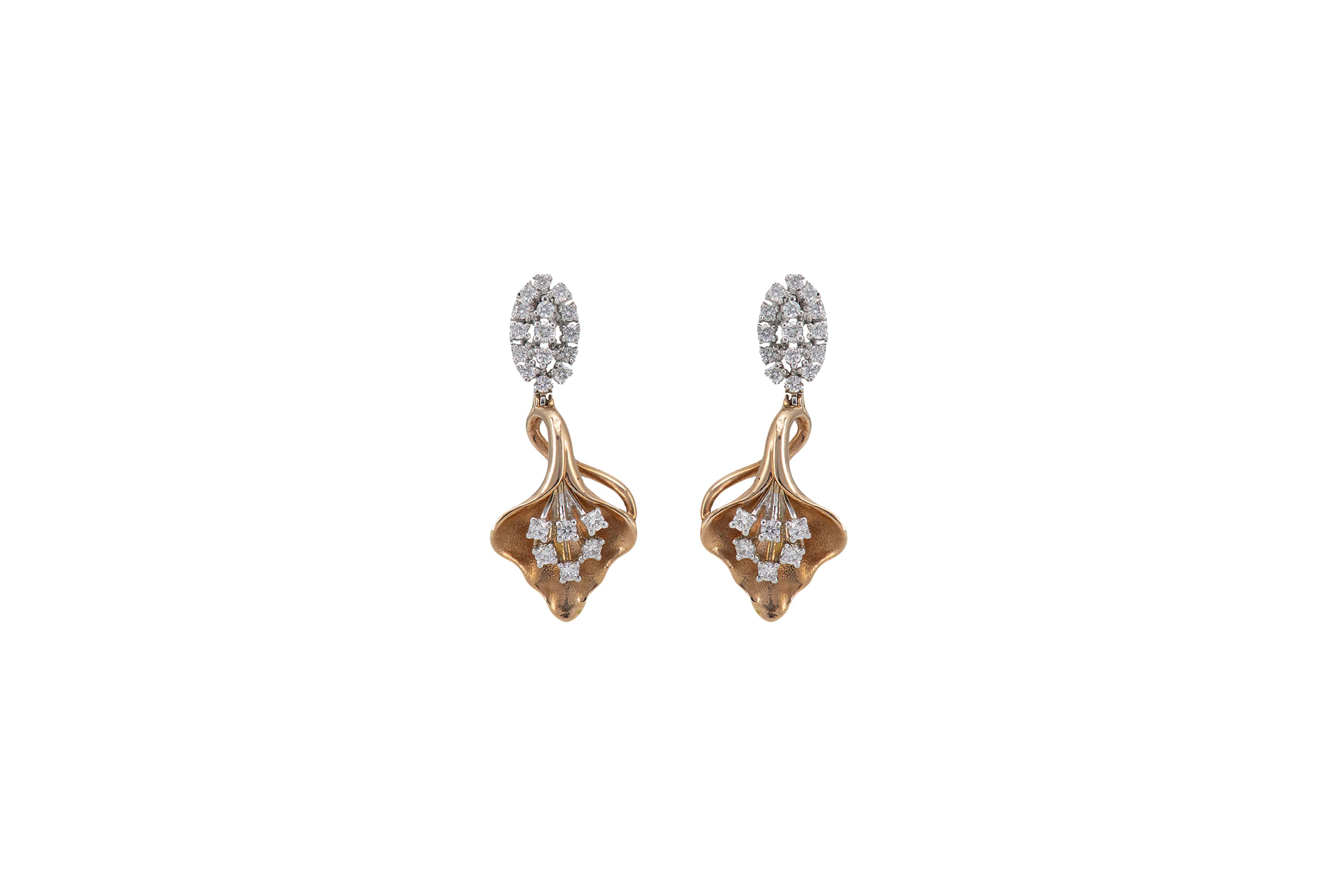 Debossed Diamond Earrings