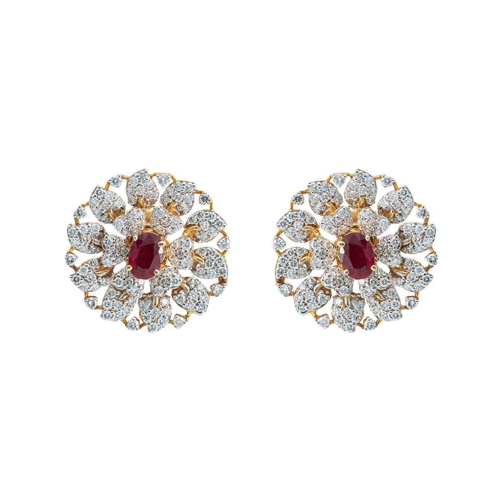 Statement Diamond Cocktail Studs