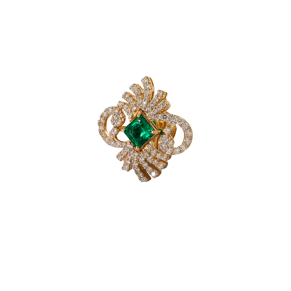 Vintage Cocktail Diamond Studs