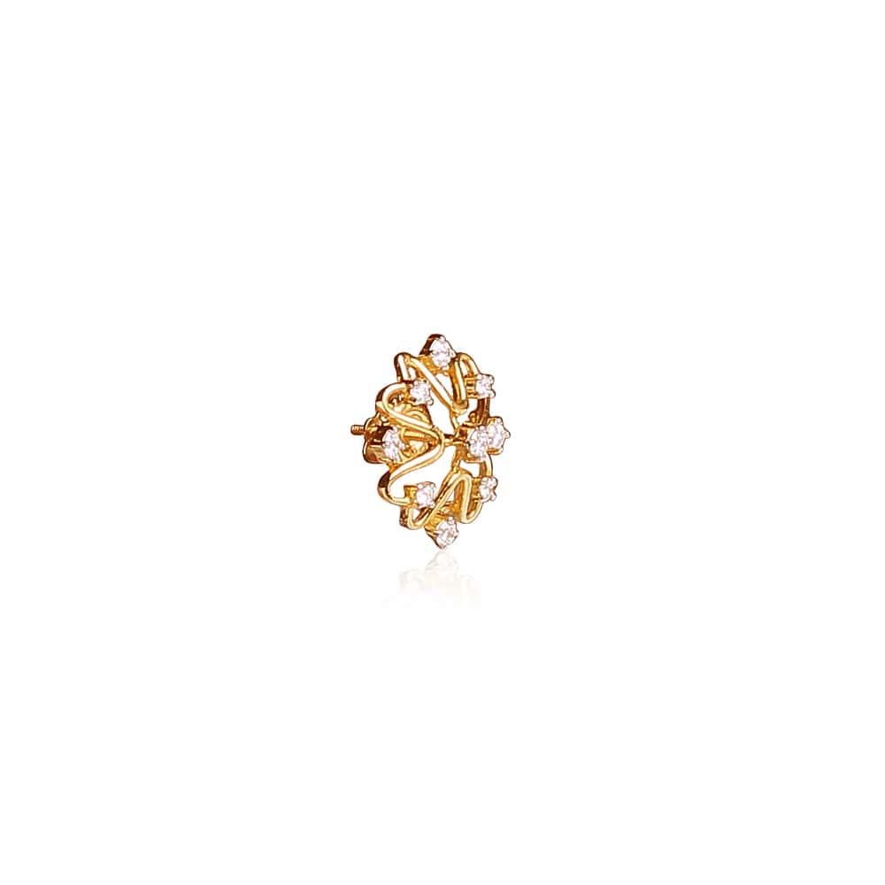 Distinctive Floral Diamond Studs Distinctive Floral Diamond Studs