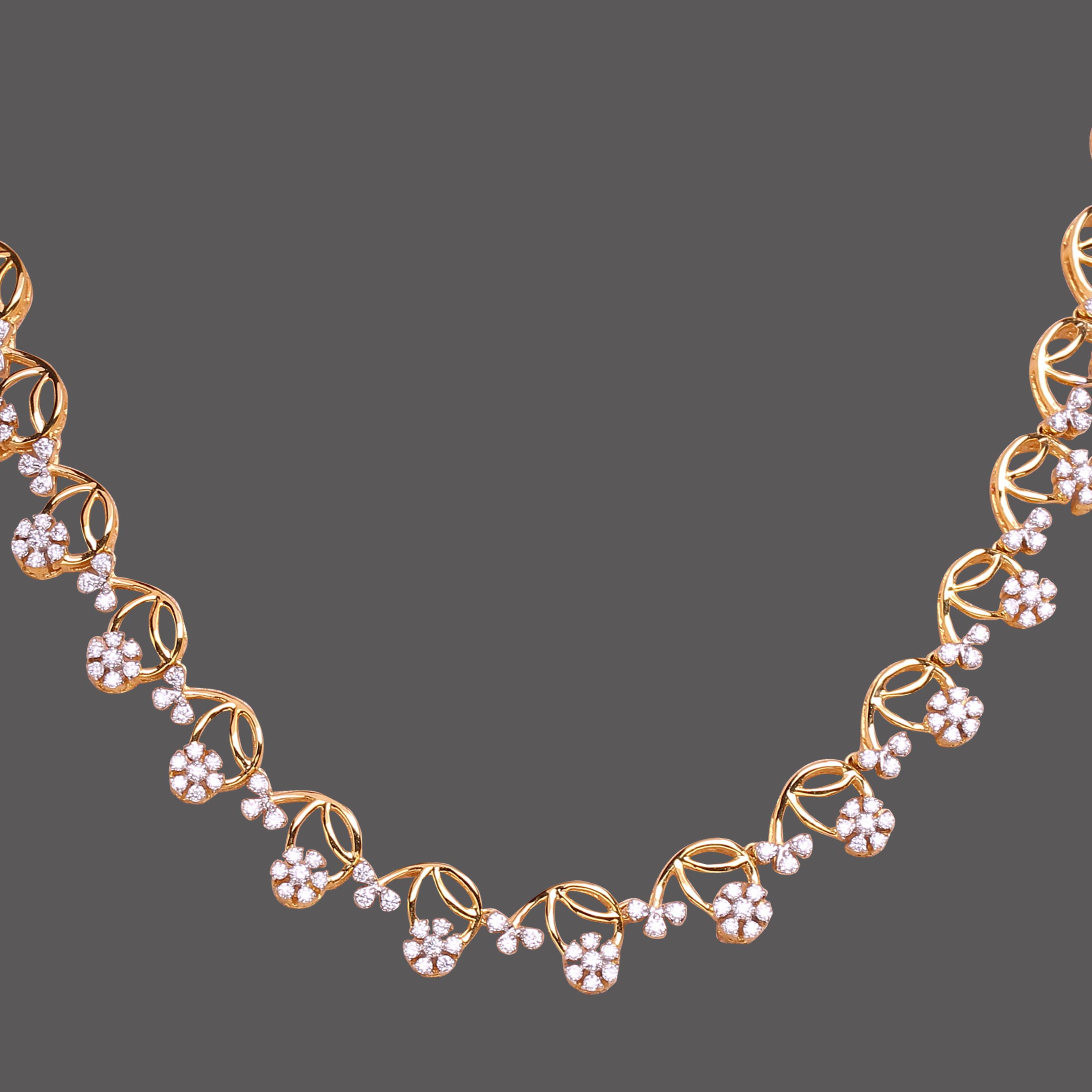 Charming Florets Diamond Necklace Charming Florets Diamond Necklace