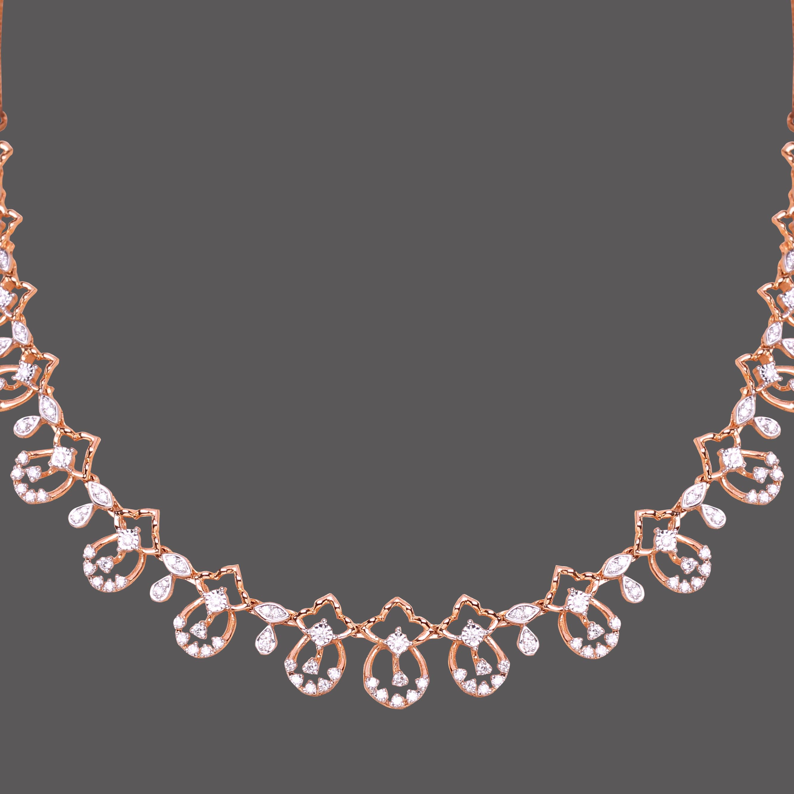 Sparkling Floral Diamond Necklace Sparkling Floral Diamond Necklace