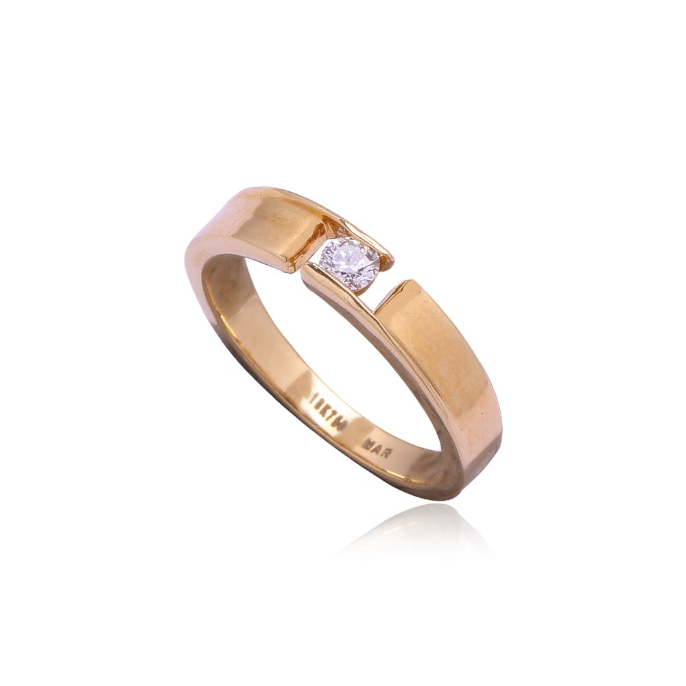 Barsetting Solitaire Diamond Ring Barsetting Solitaire Diamond Ring
