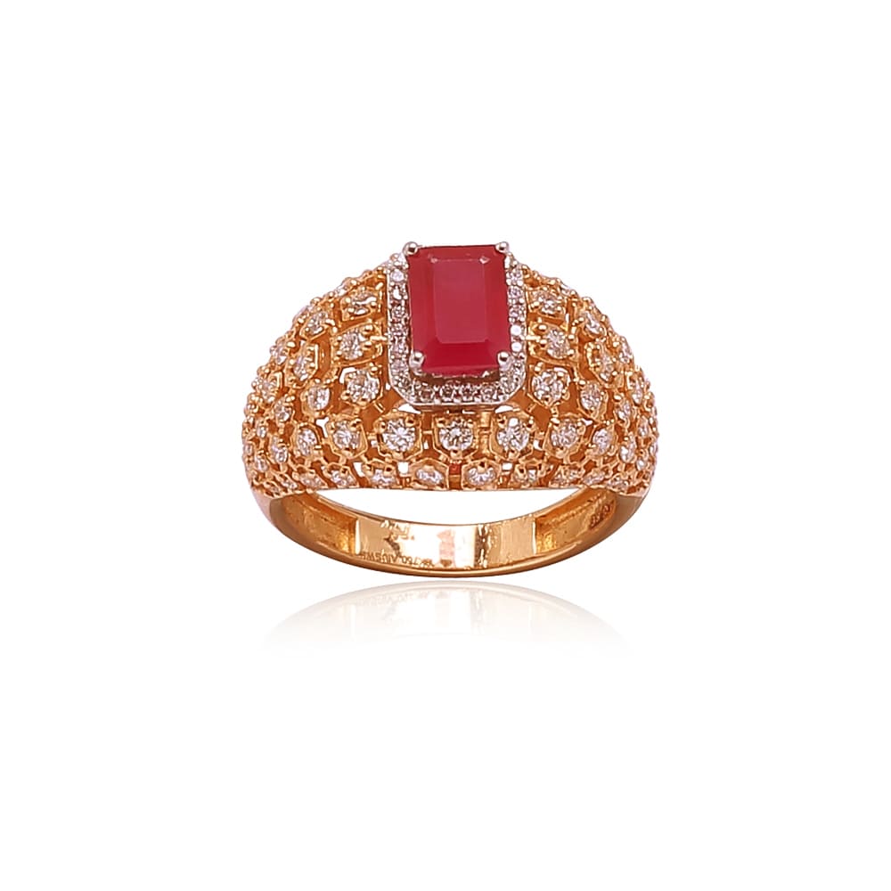 Striking Ruby Diamond Ring Striking Ruby Diamond Ring