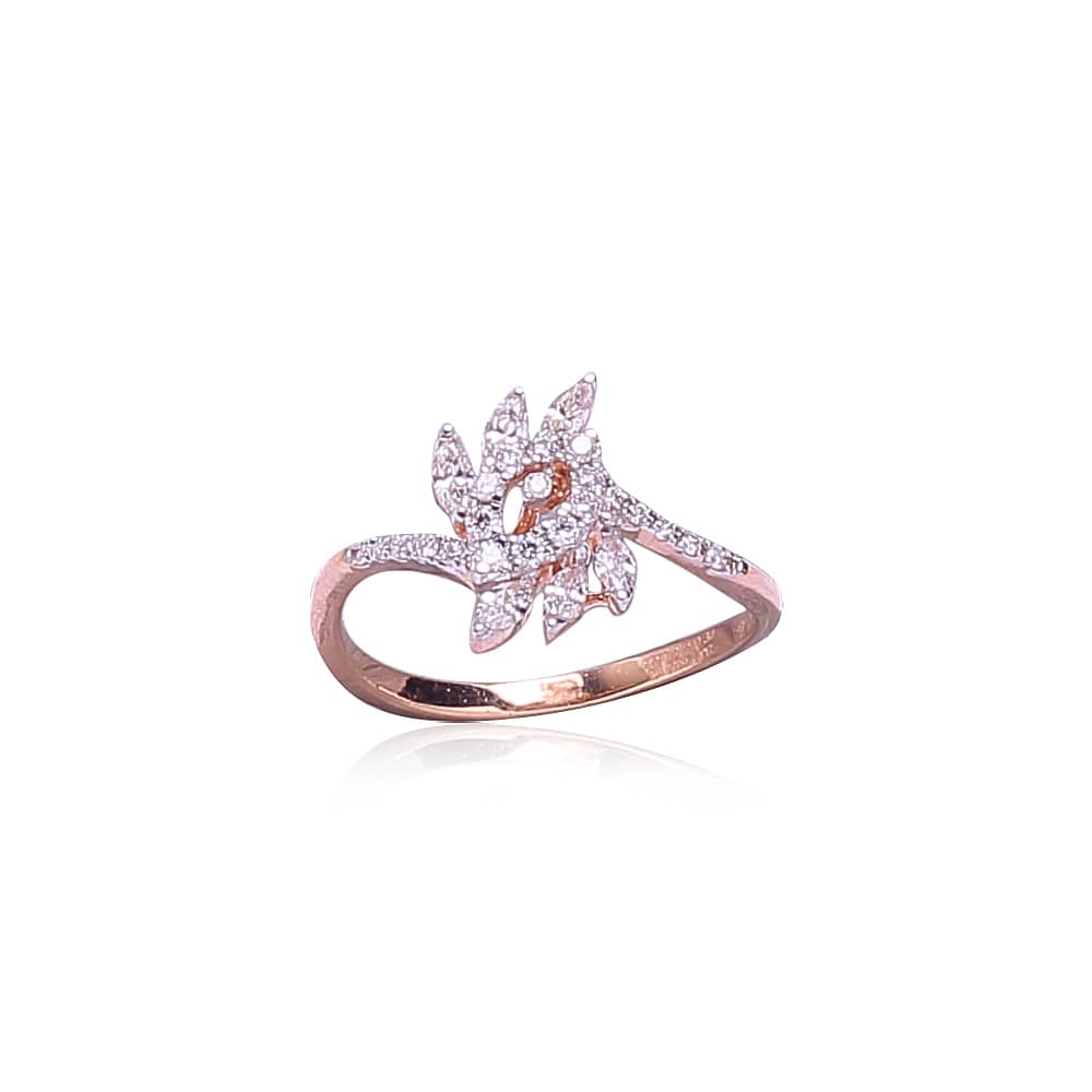 Glossy Floral Diamond Ring Glossy Floral Diamond Ring