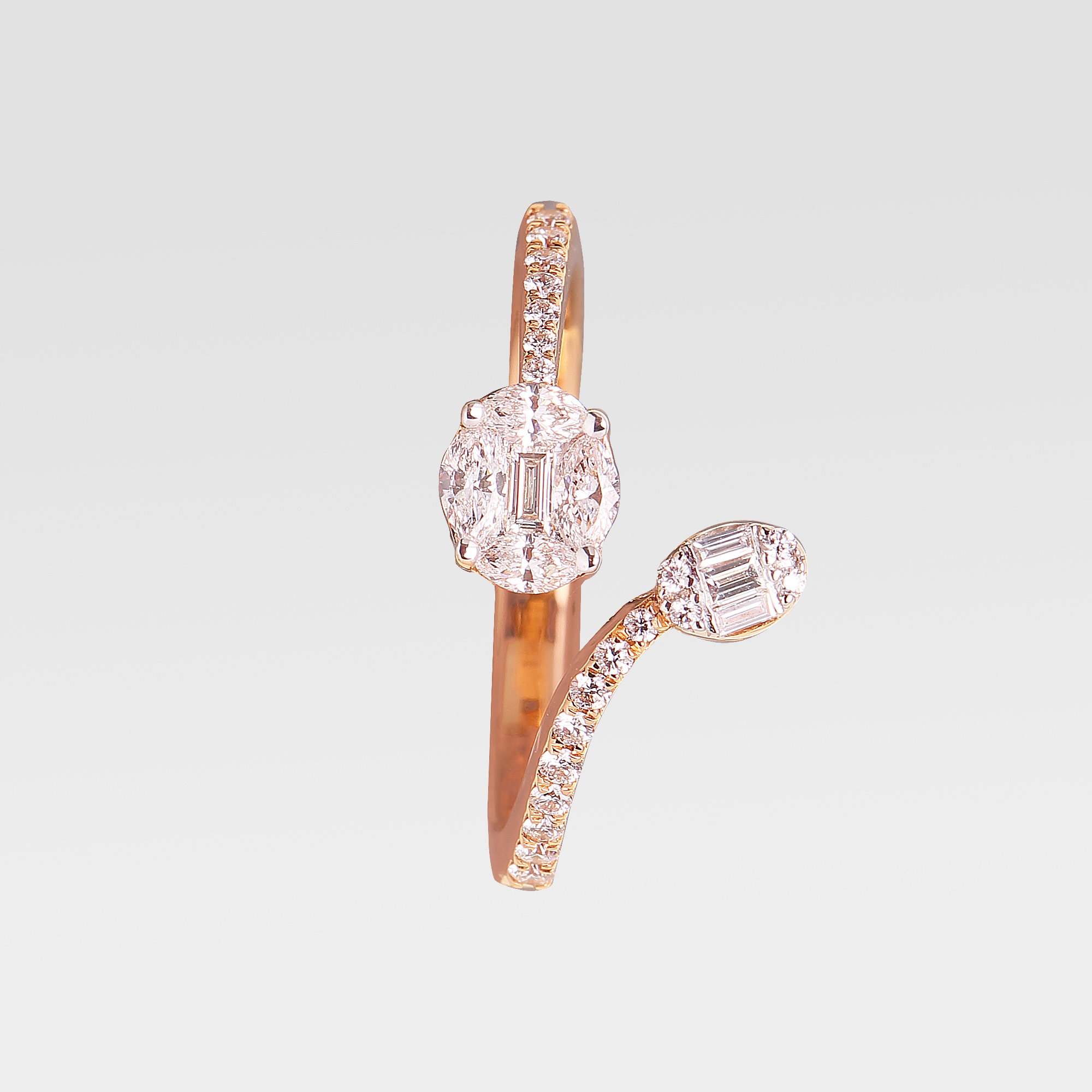 Translucent diamond ring Translucent diamond ring