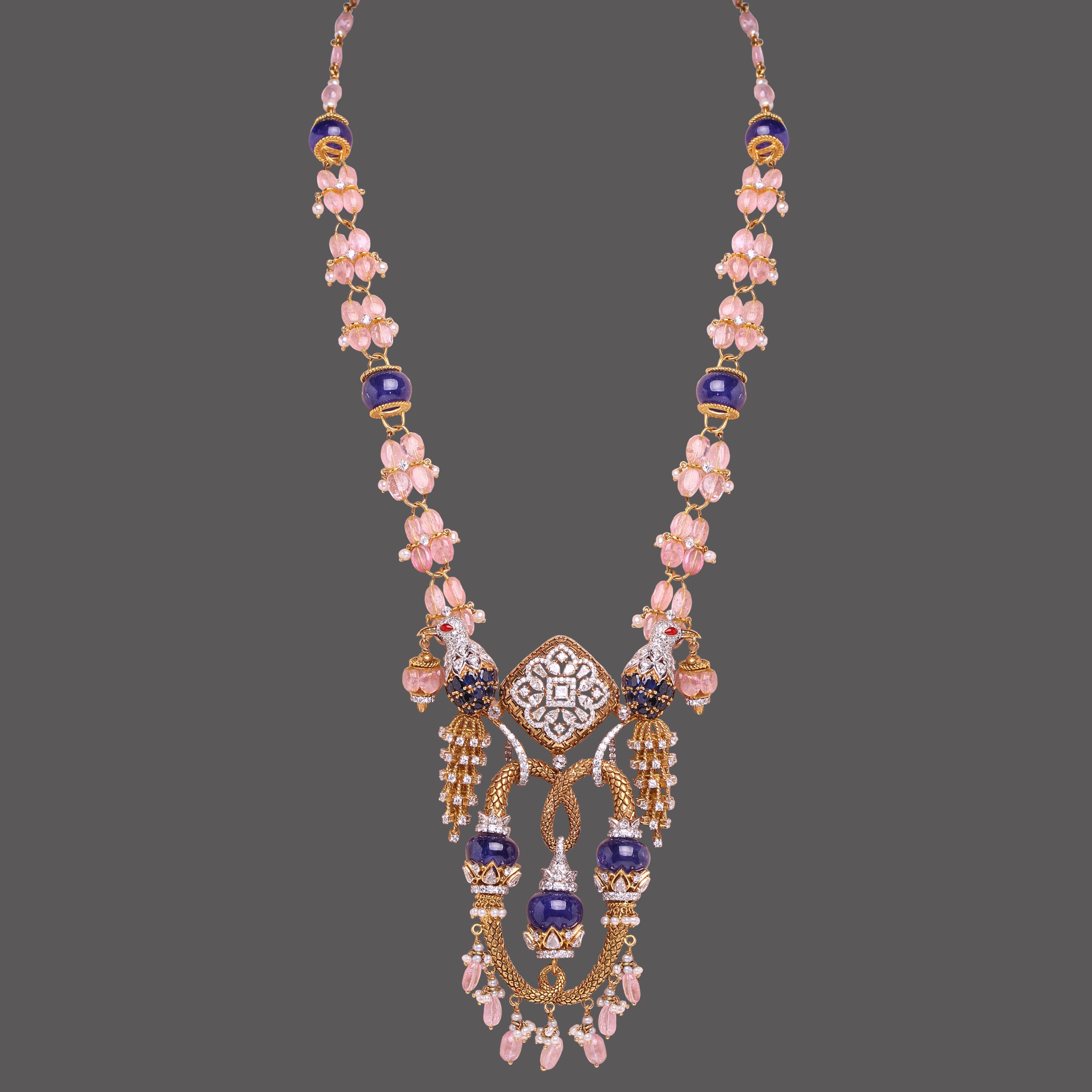 Blue Sapphire Aviary Necklace Blue Sapphire Aviary Necklace