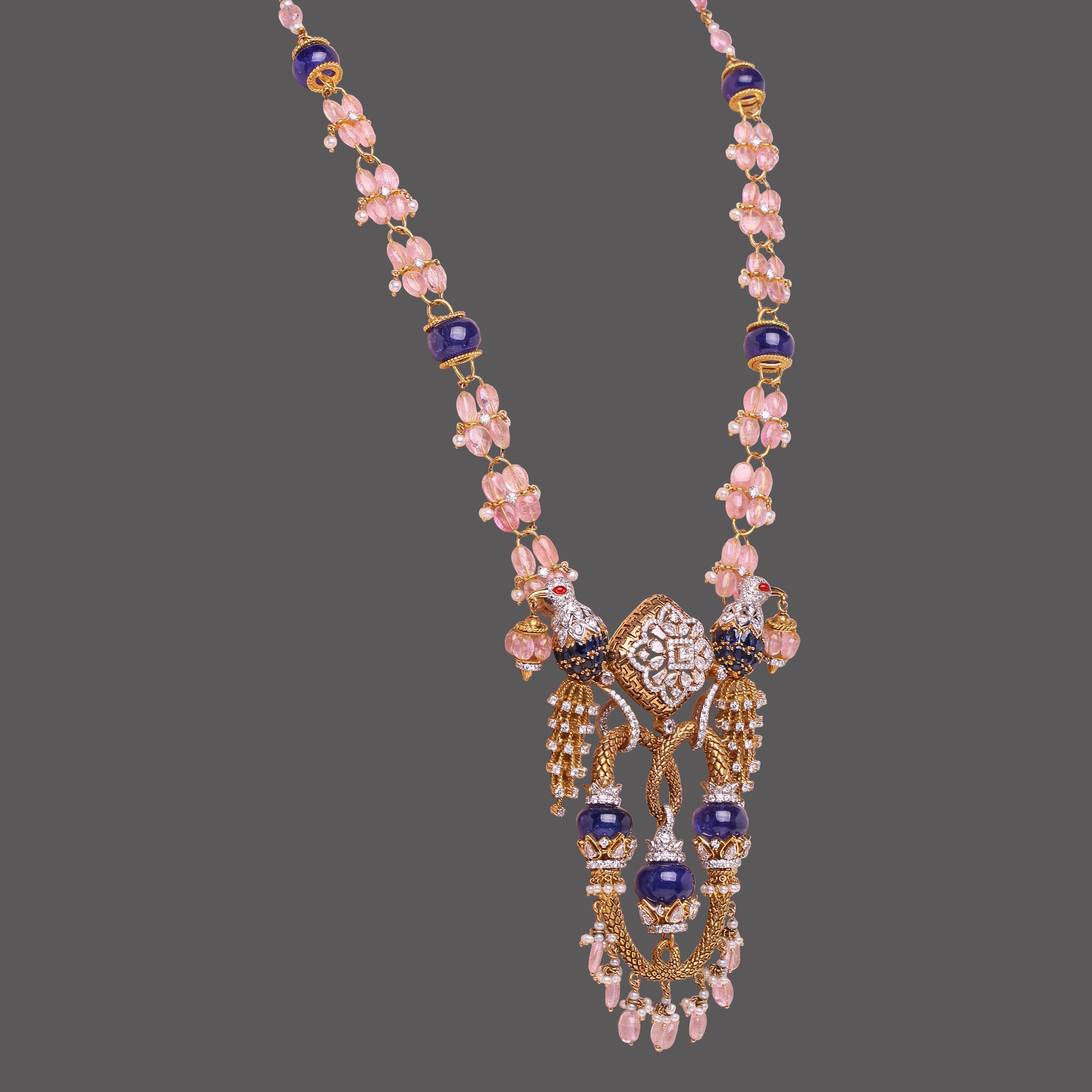 Blue Sapphire Aviary Necklace Blue Sapphire Aviary Necklace