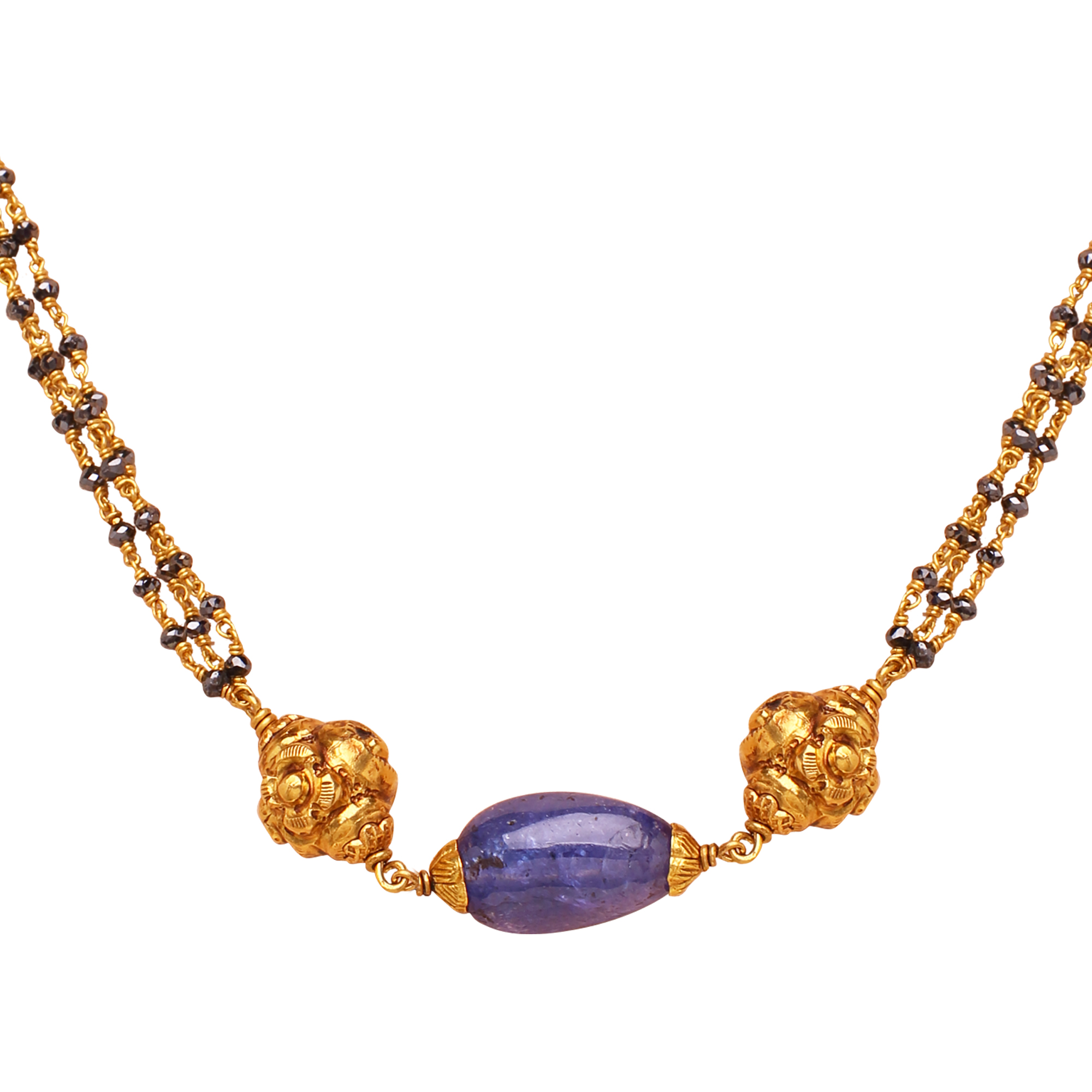 Blackbeads with Tanzanite combination Blackbeads with Tanzanite combination