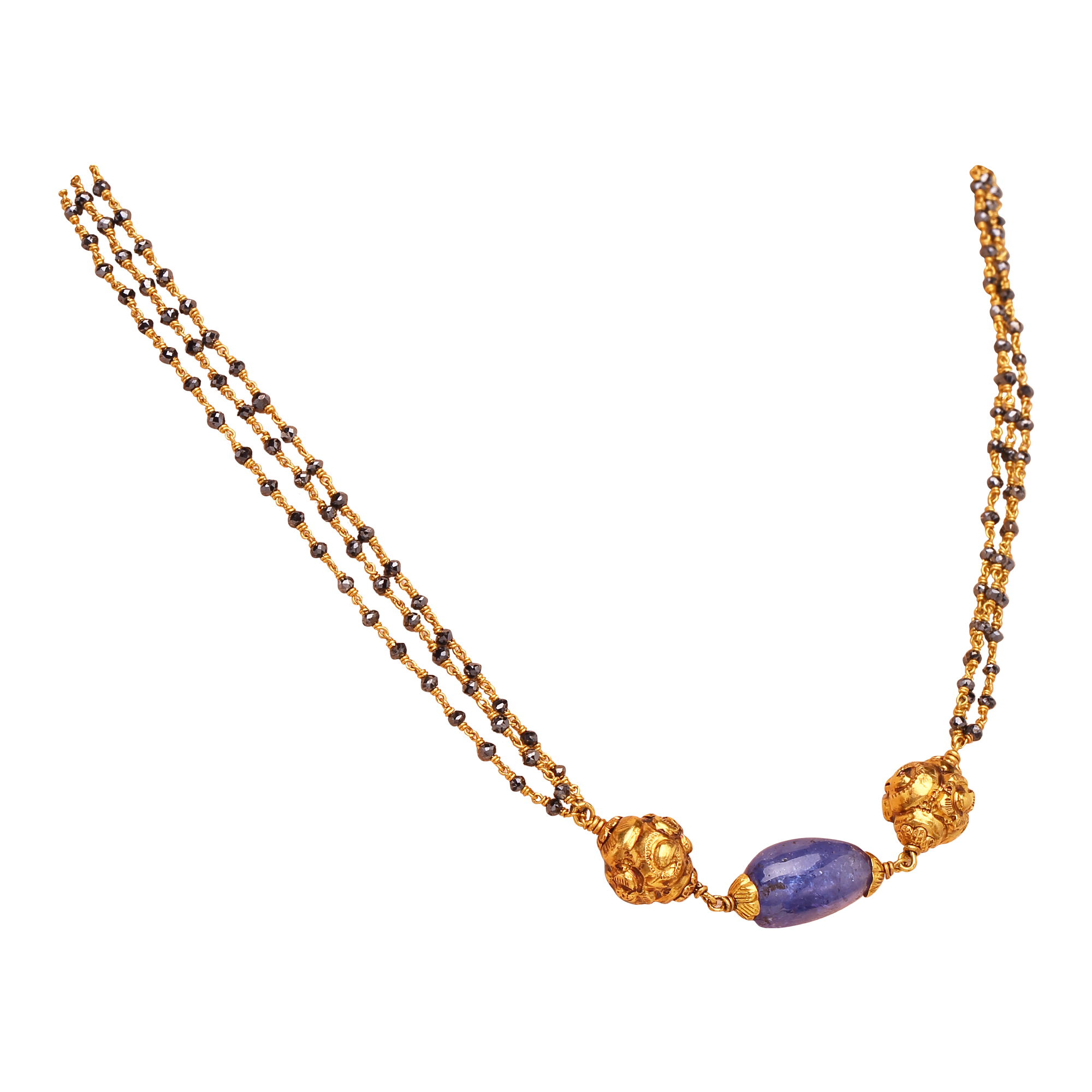 Blackbeads with Tanzanite combination Blackbeads with Tanzanite combination
