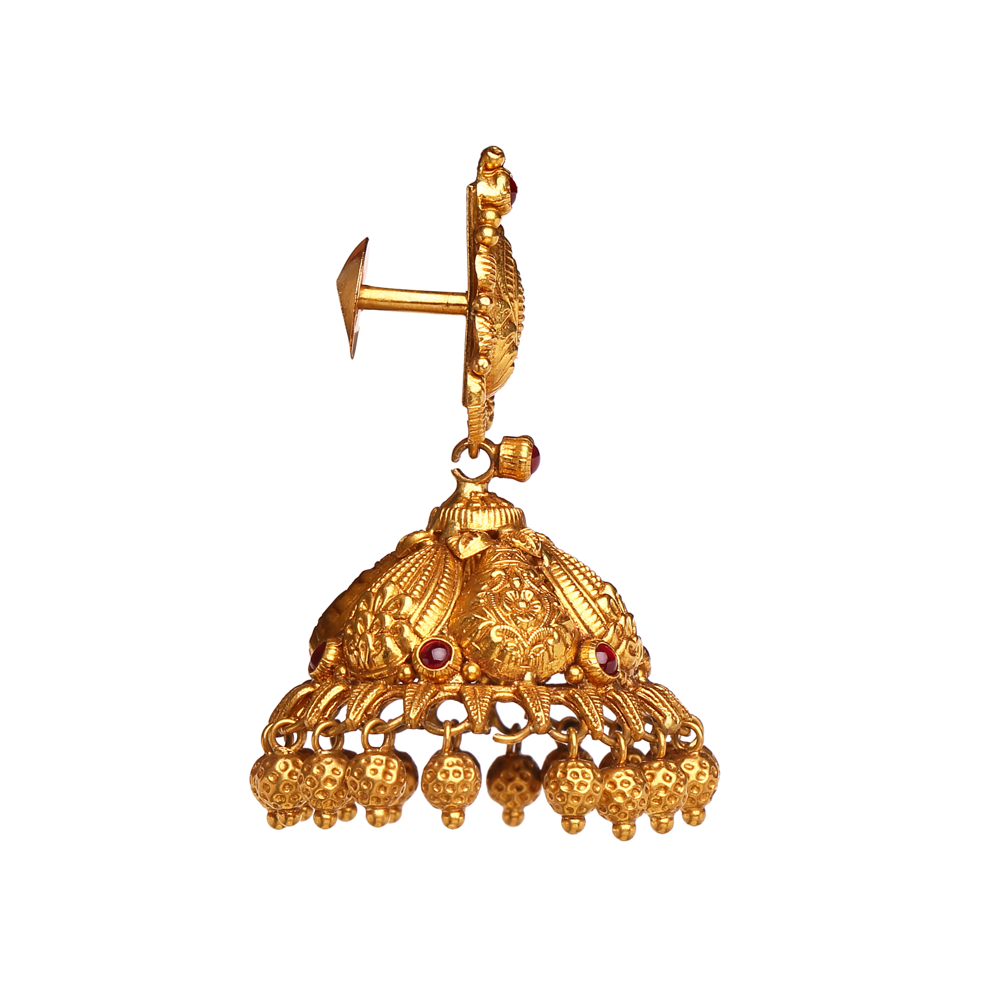 Magnificient Gold Jhumkis Magnificient Gold Jhumkis