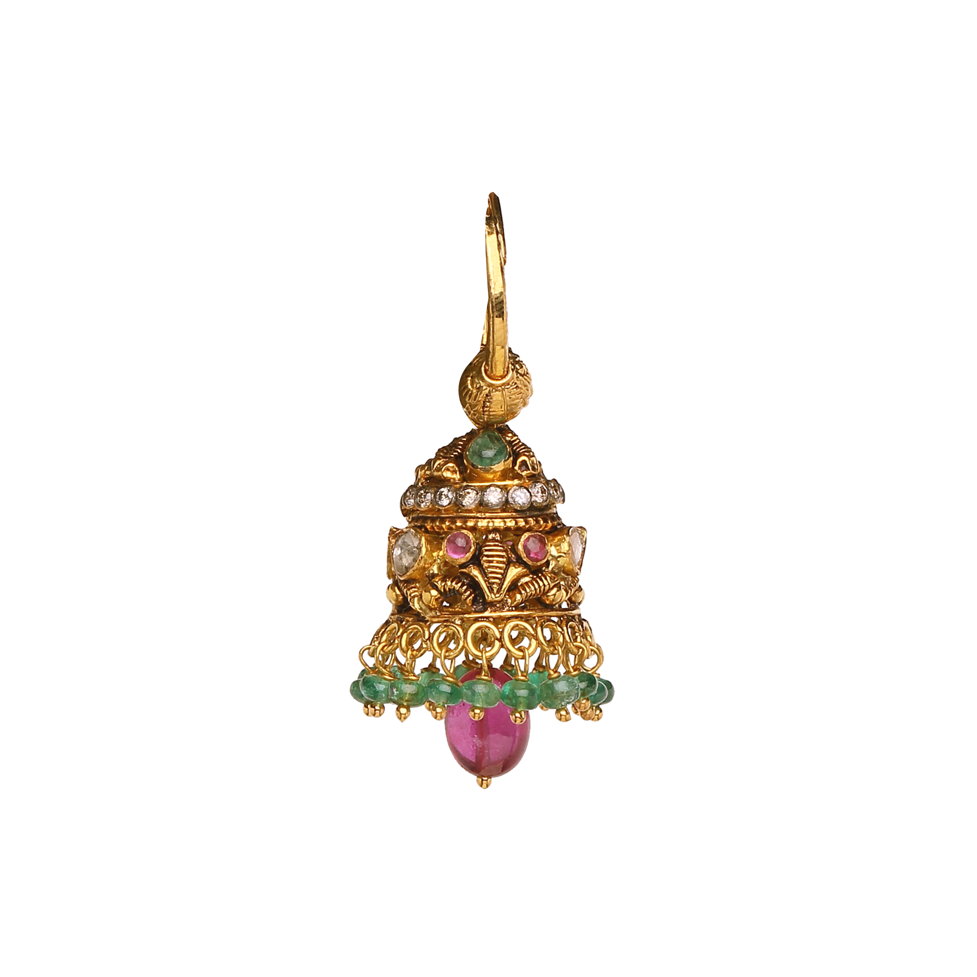 Stately Polki Jhumkis Stately Polki Jhumkis