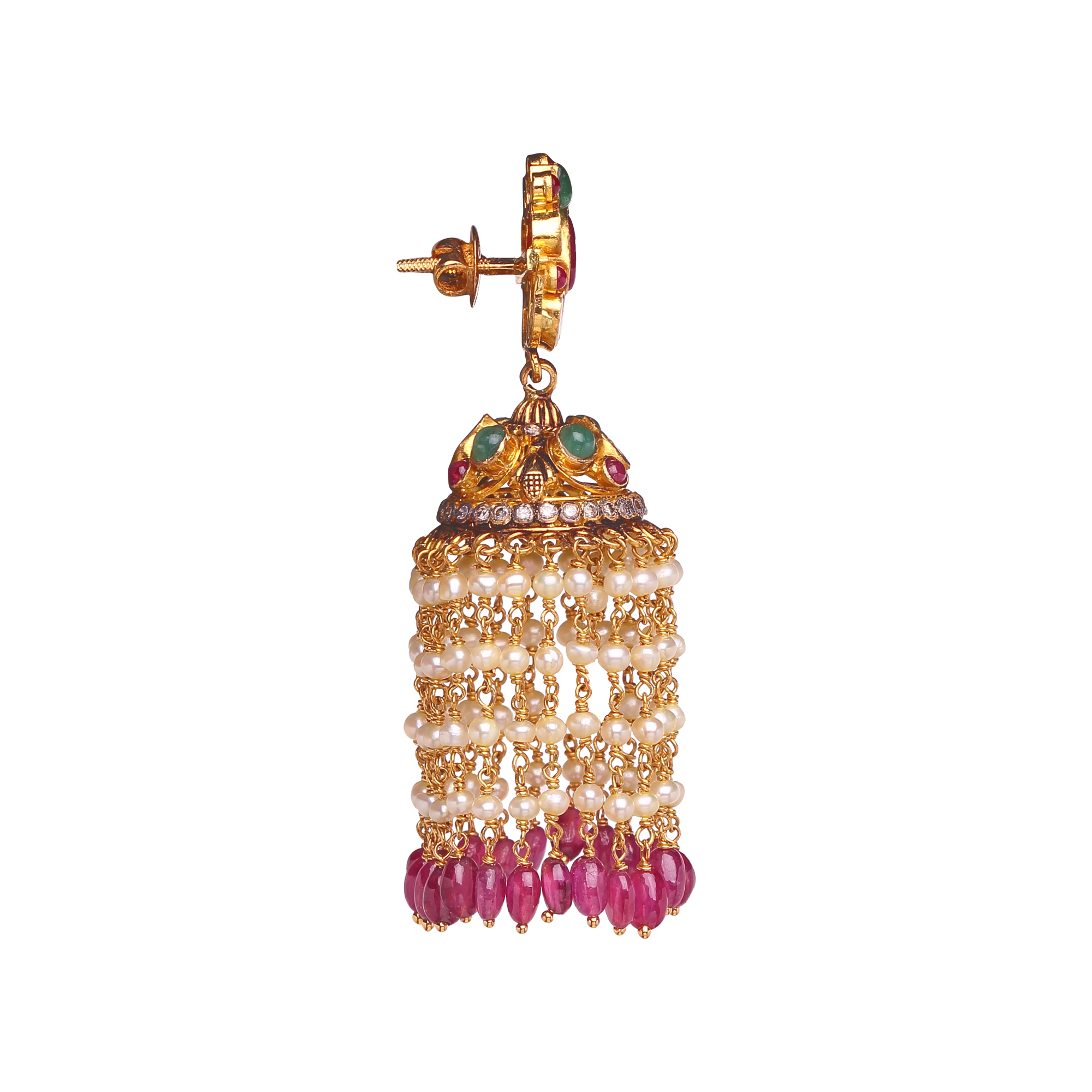Classic Polki Jhumkis Classic Polki Jhumkis