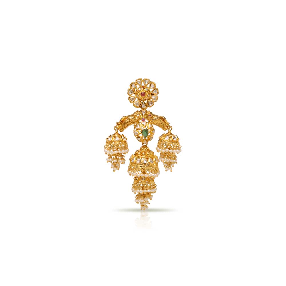 Prismatic Polki Jhumki Prismatic Polki Jhumki