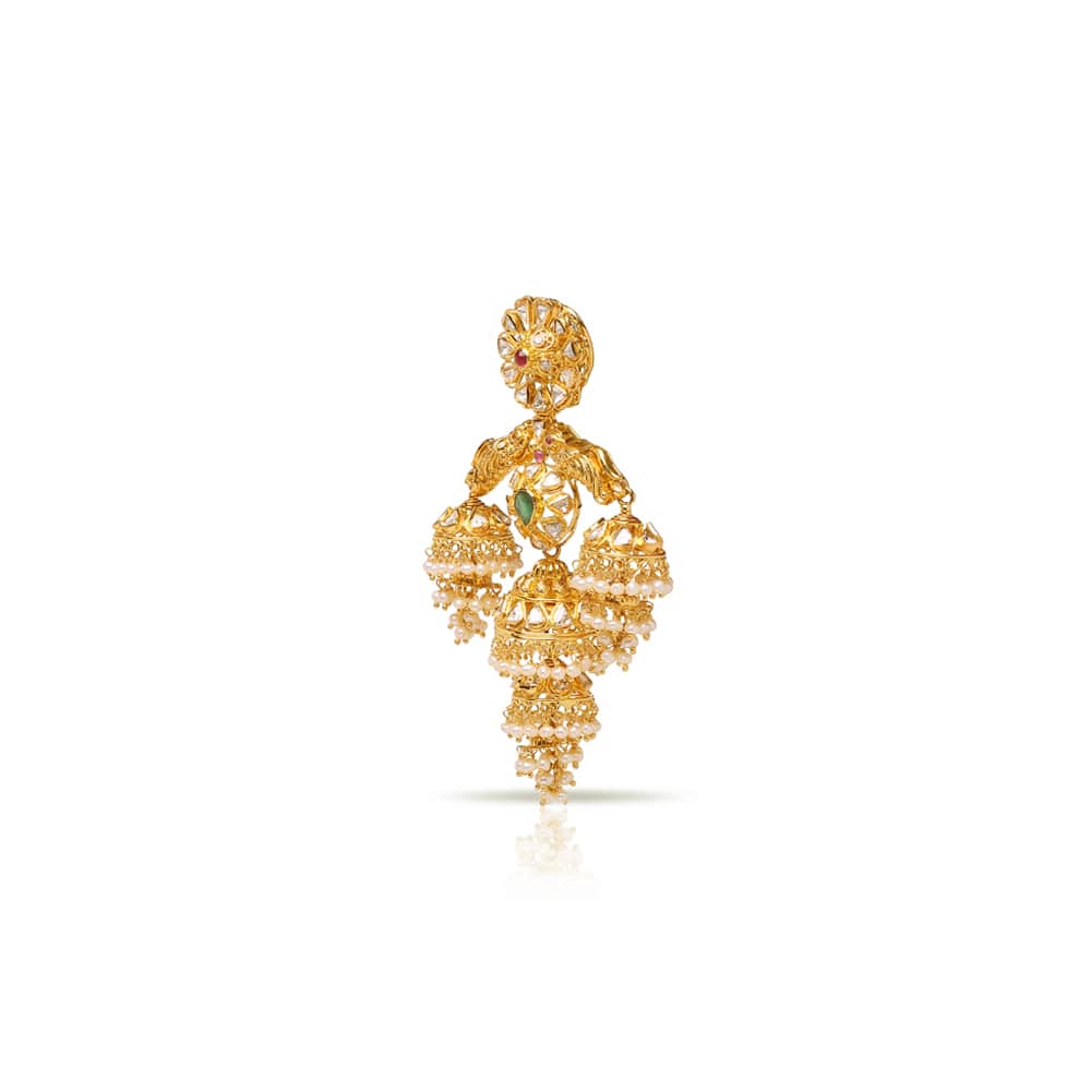 Prismatic Polki Jhumki Prismatic Polki Jhumki