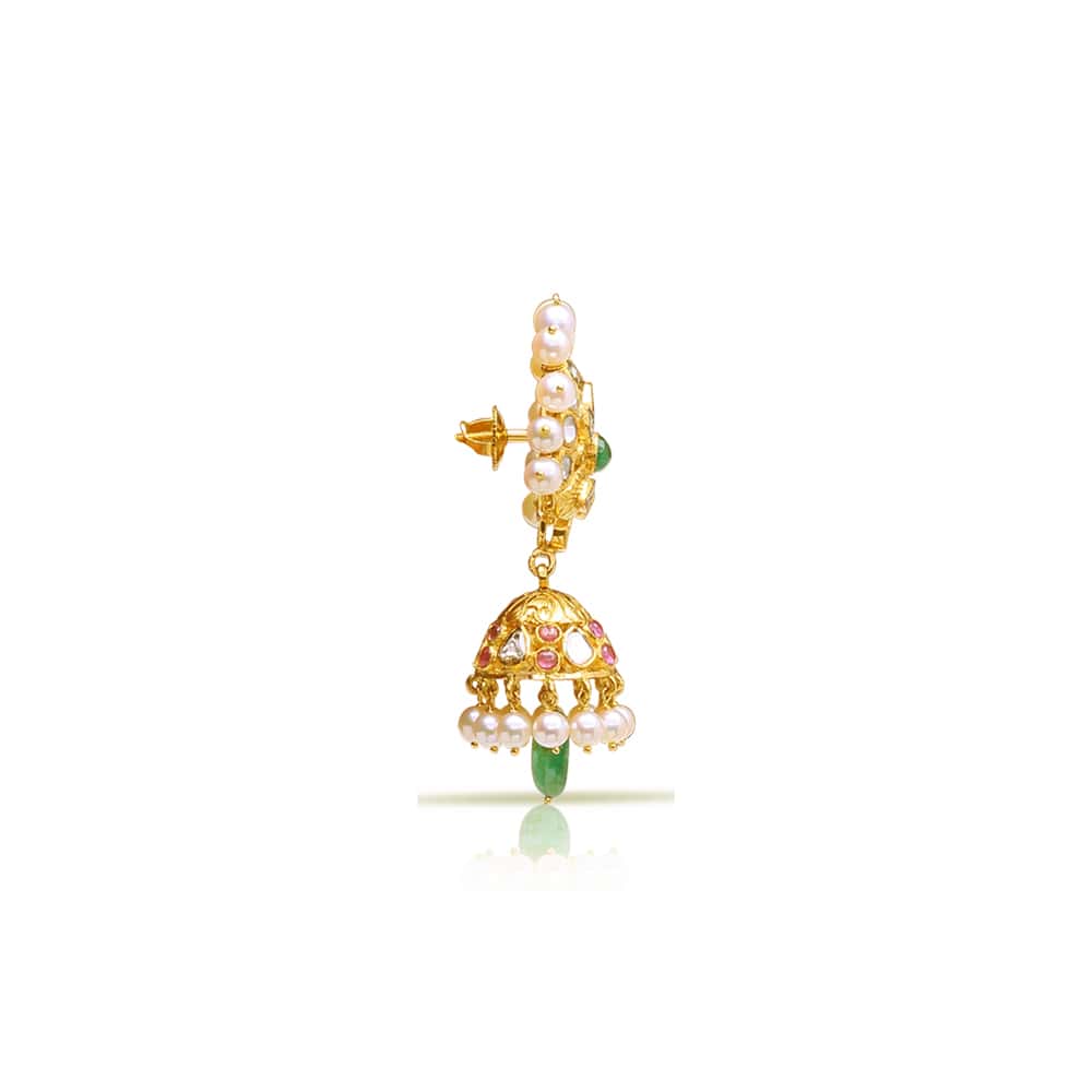 Distinctive Polki Jhumki Distinctive Polki Jhumki