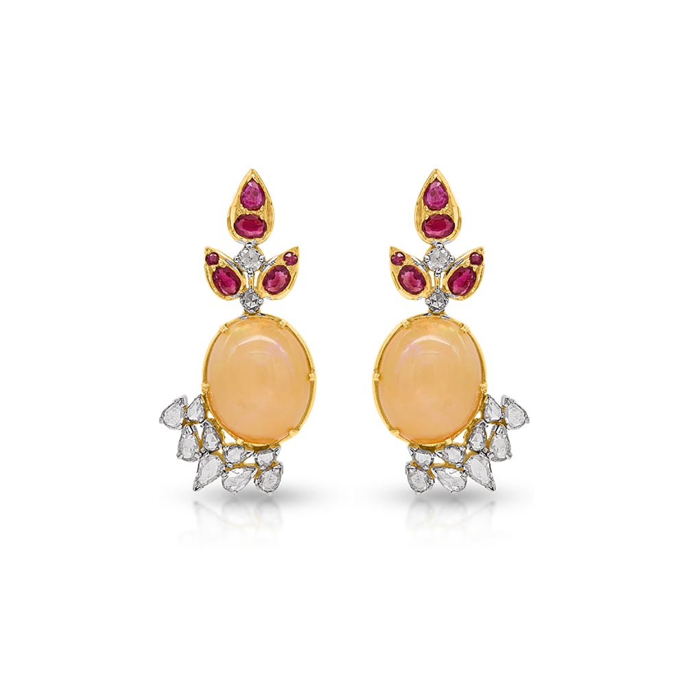 Opal Polki Earrings Opal Polki Earrings