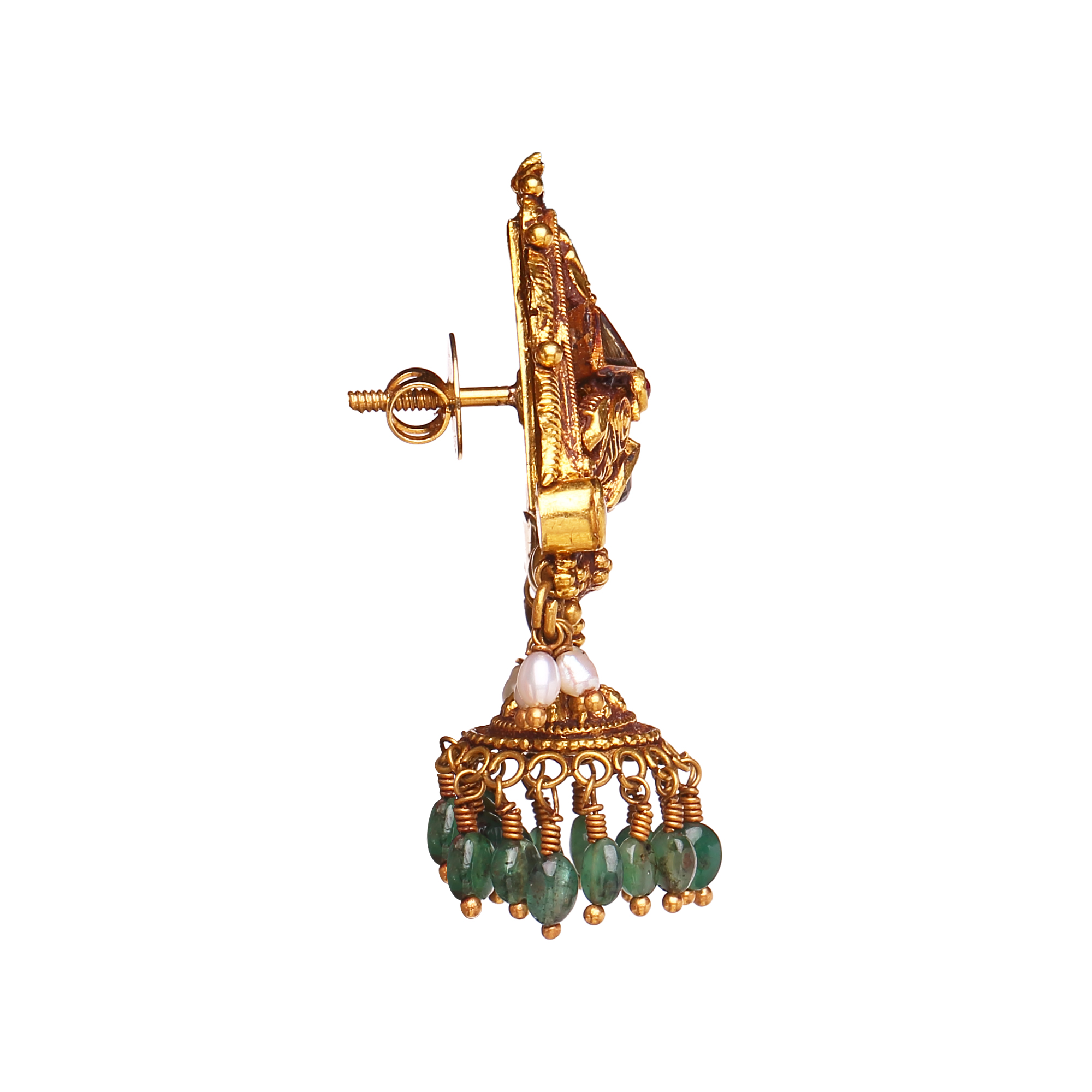 Captivating Craftsmanship Polki Jhumkis Captivating Craftsmanship Polki Jhumkis