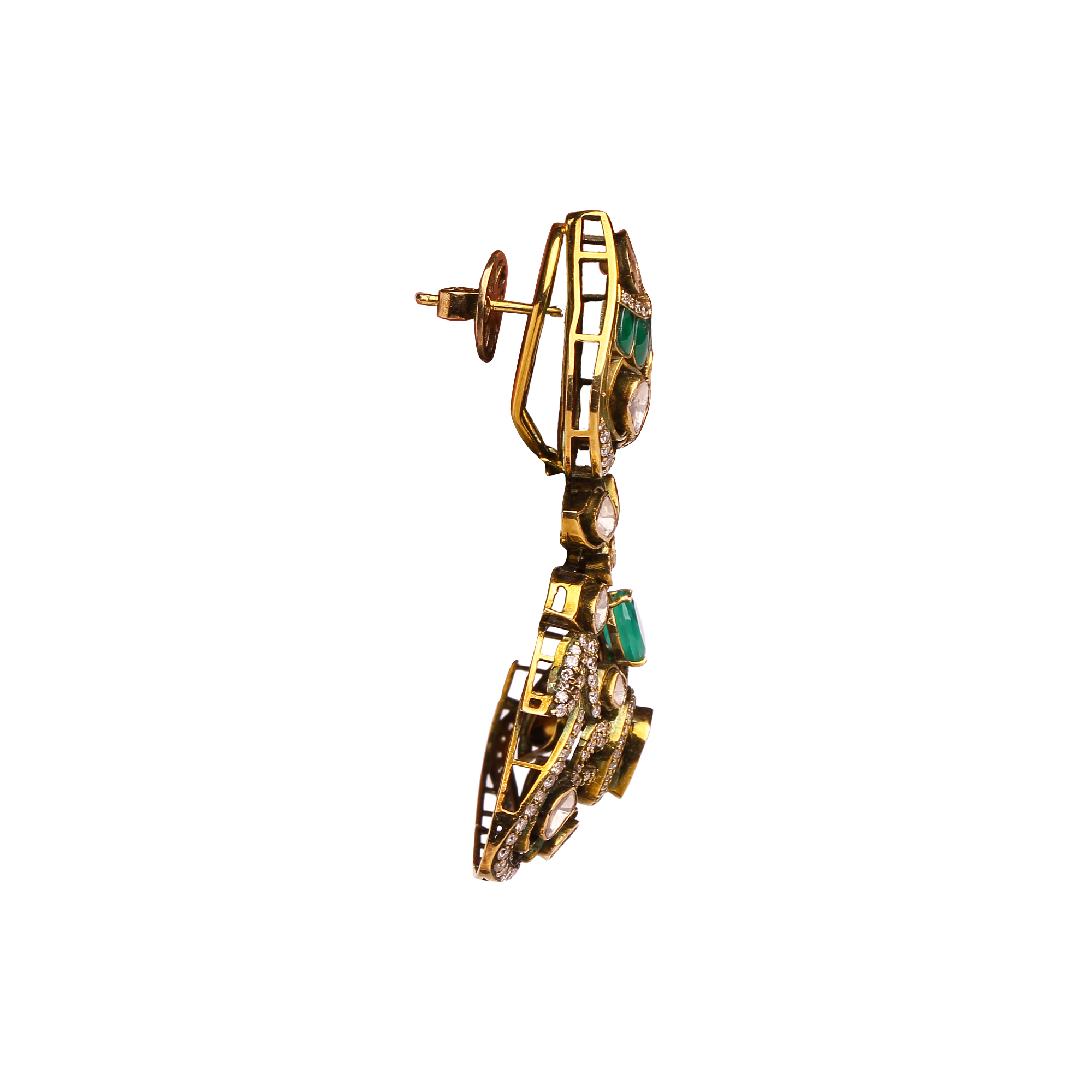 Antique Polki Earrings Antique Polki Earrings