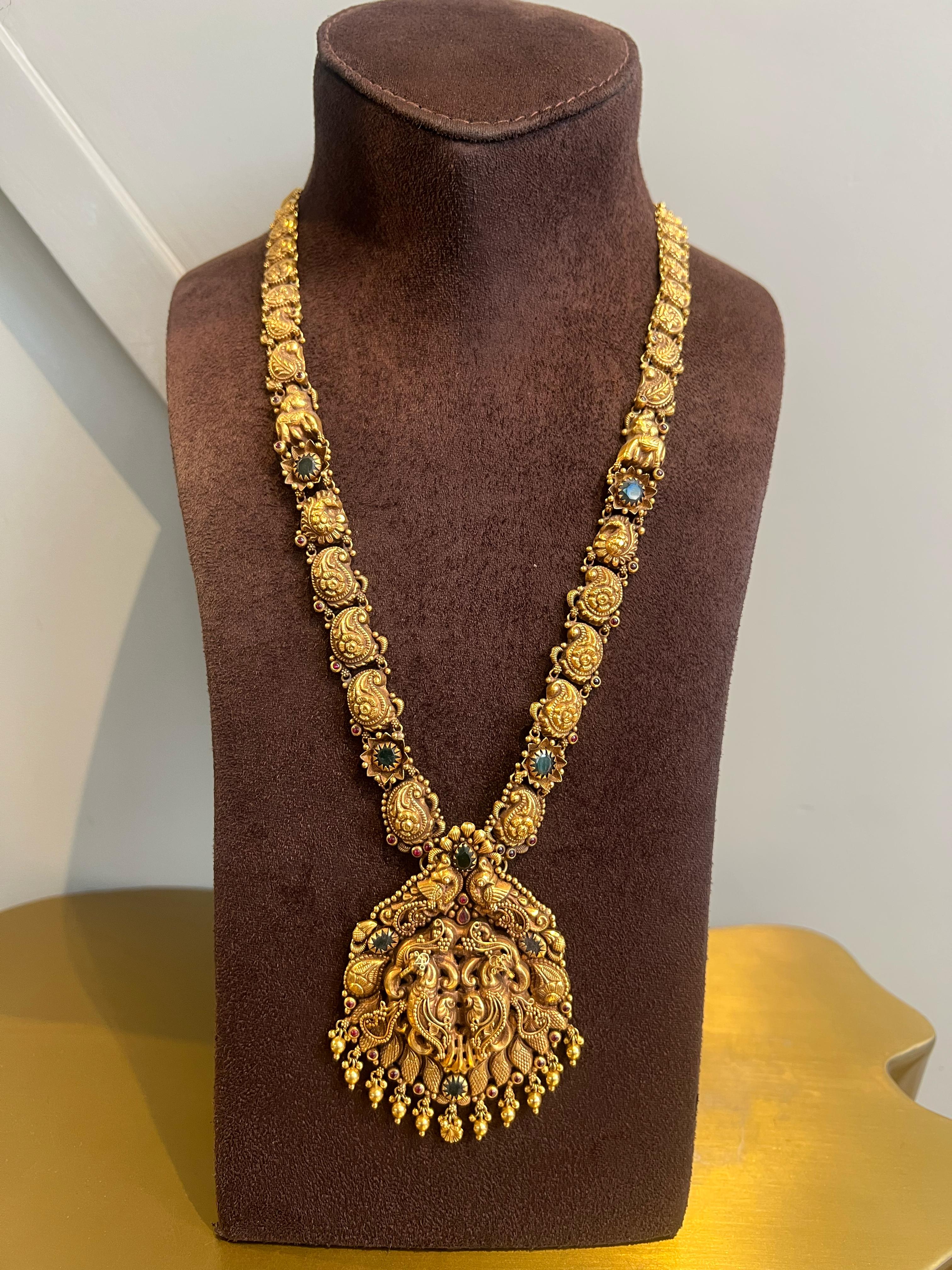 Beautiful nakshi haram with pendant Beautiful nakshi haram with pendant