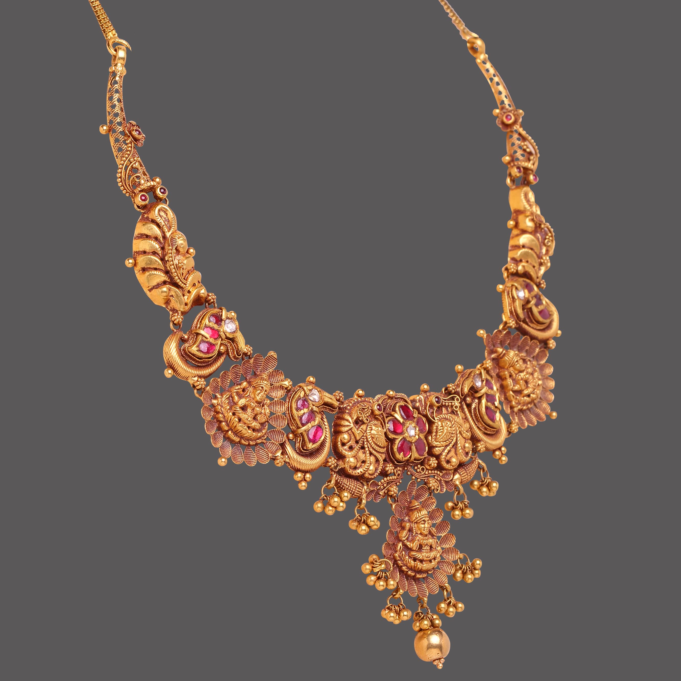 Nakshi Work Gold Necklace Nakshi Work Gold Necklace