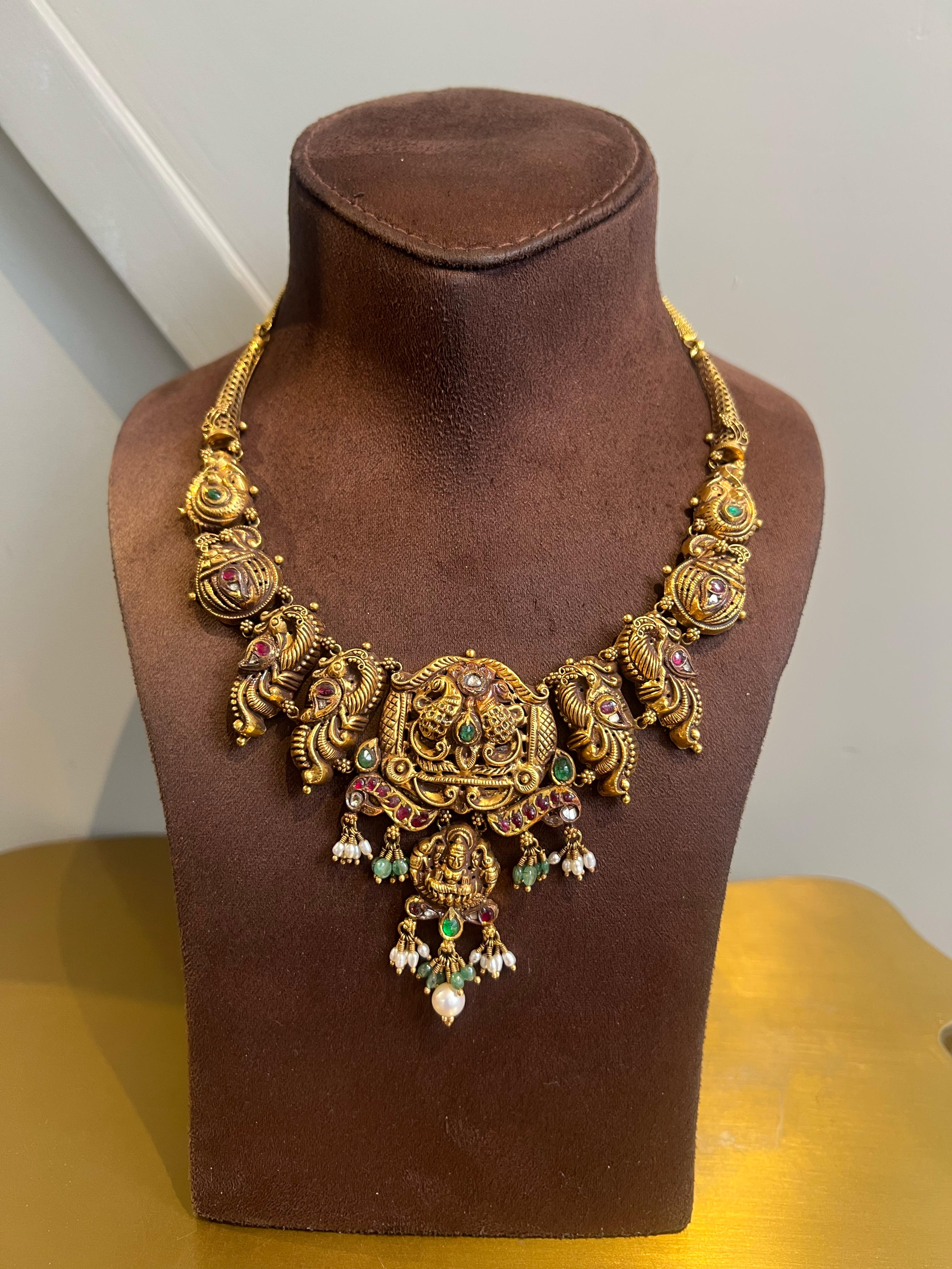 Semi kanti peacock necklace Semi kanti peacock necklace